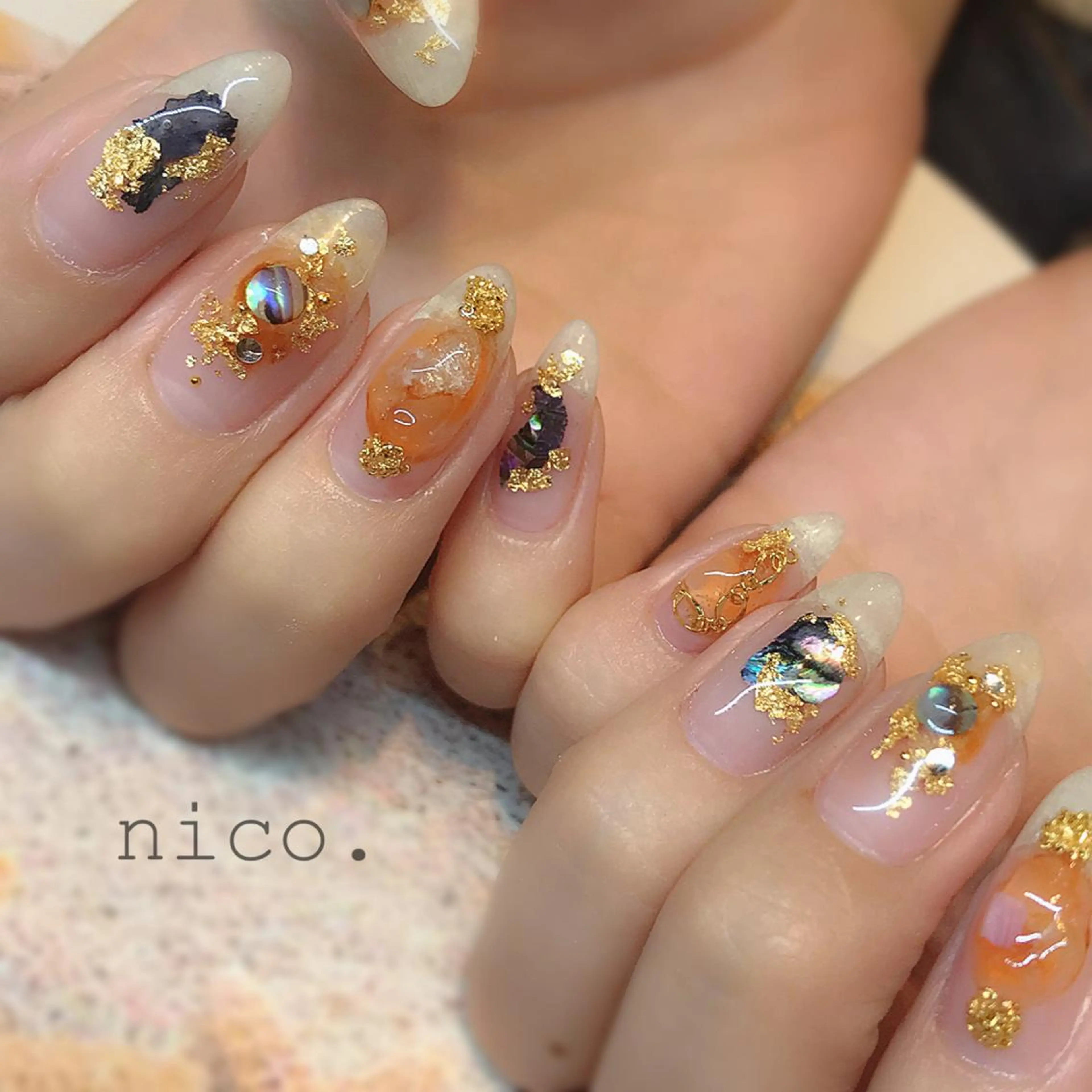 ネイル クリアネイル ニュアンスネイル nico nail所属・三鷹🎀韓国ネイル/ niconail🪄のネイルデザイン