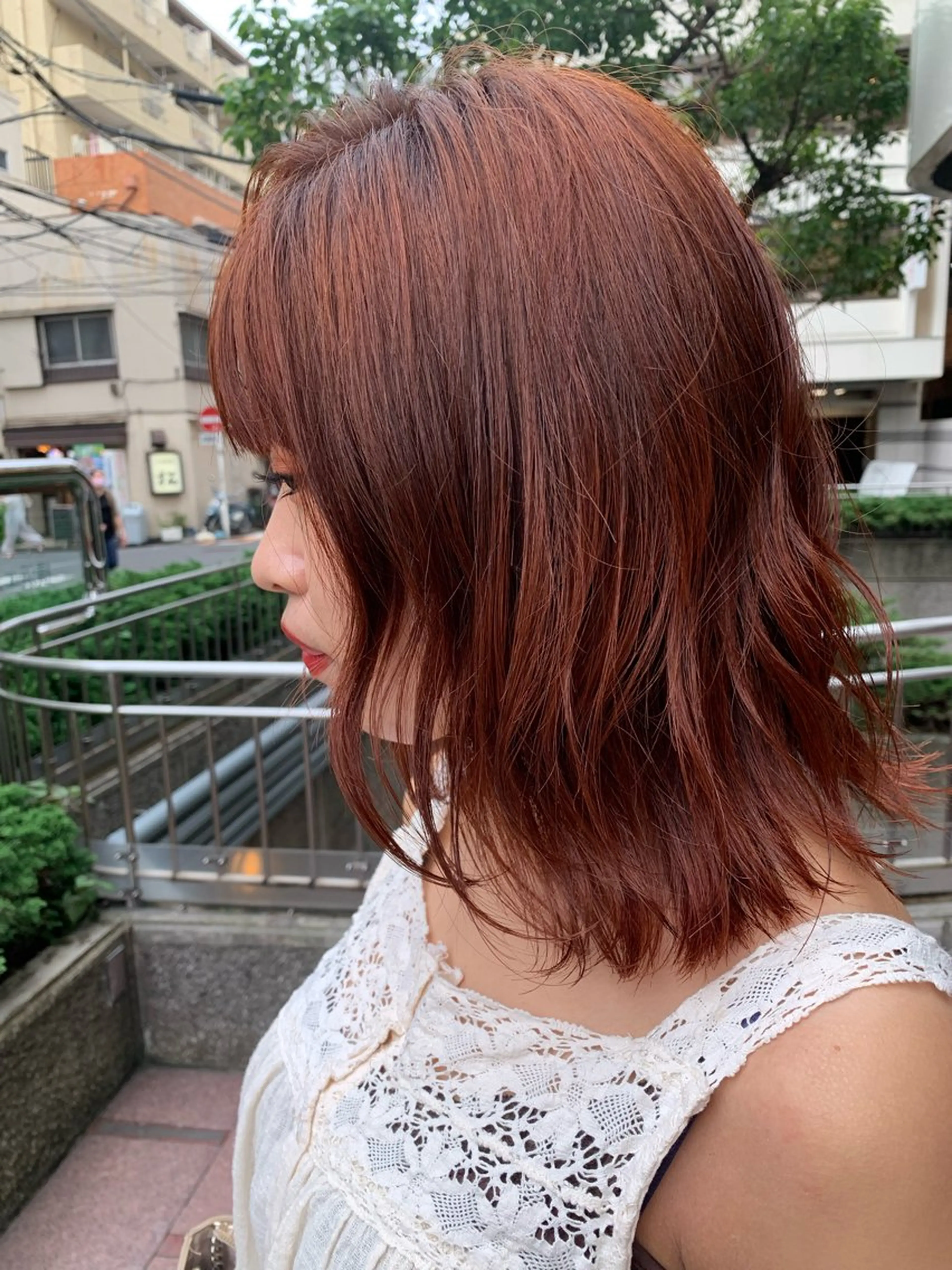 セミロング カラー ヘアカラー トリートメント miyuu🔆 ナチュラルハイライトのヘアスタイル