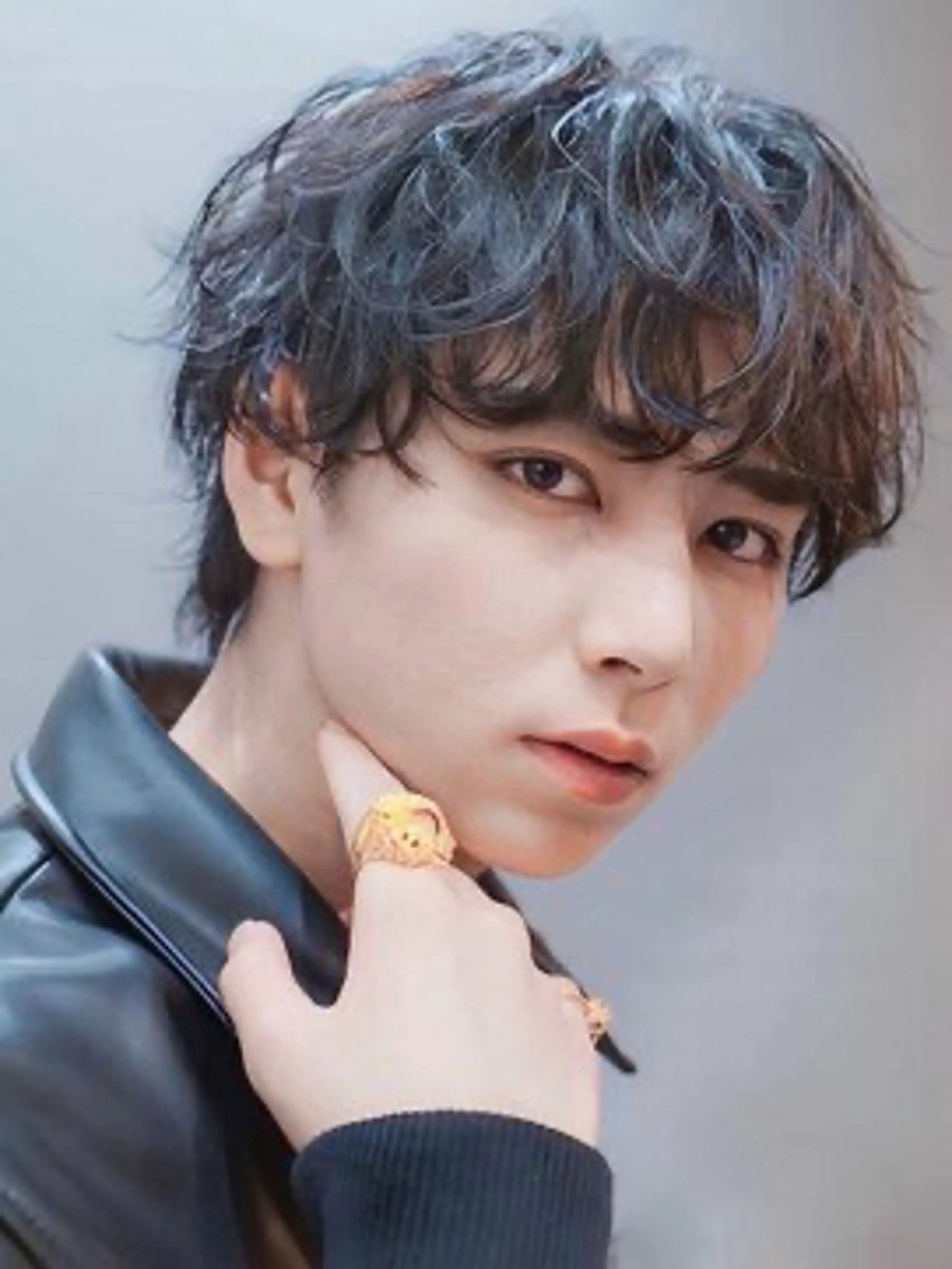 パーマ メンズ カット パーマ ✖️リーアキト LEEAKITO✖️のヘアスタイル