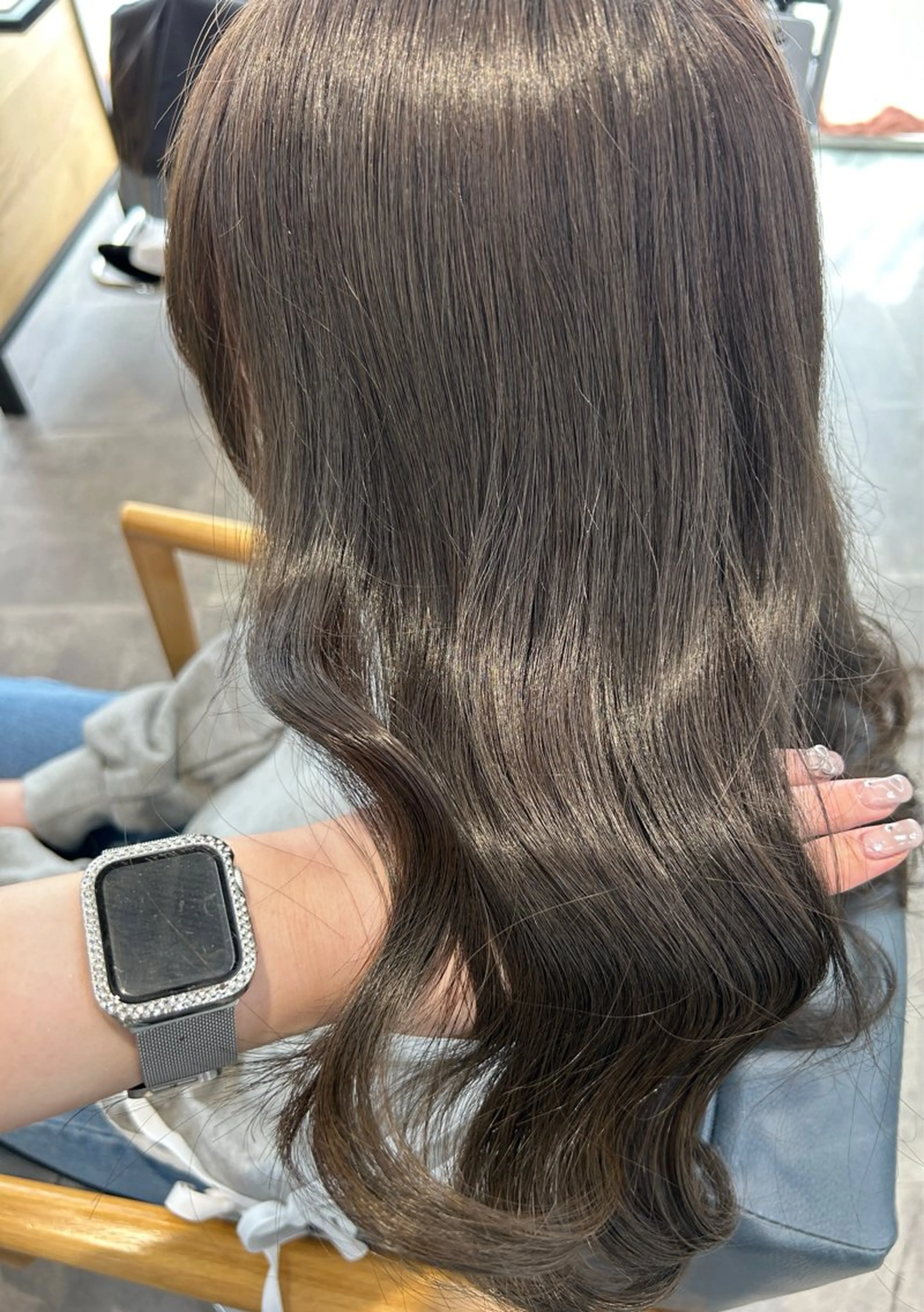 ロング カラー カット ヘアカラー トリートメント newi梅田🫧韓国 ヘア🫧sakiのヘアスタイル