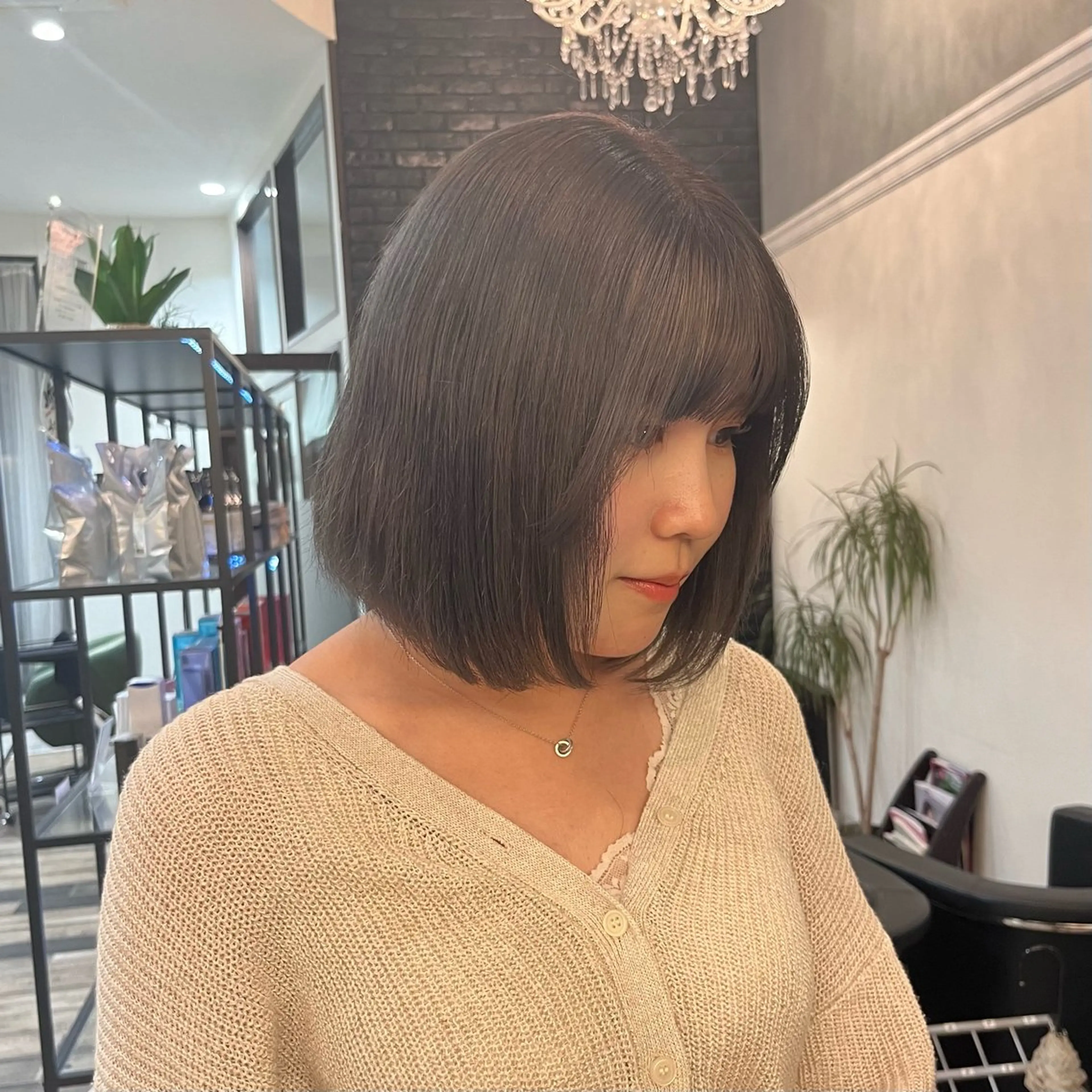 ショート カラー 透明感カラー 𝐲𝐮𝐮 / 透明感カラー🌱のヘアスタイル
