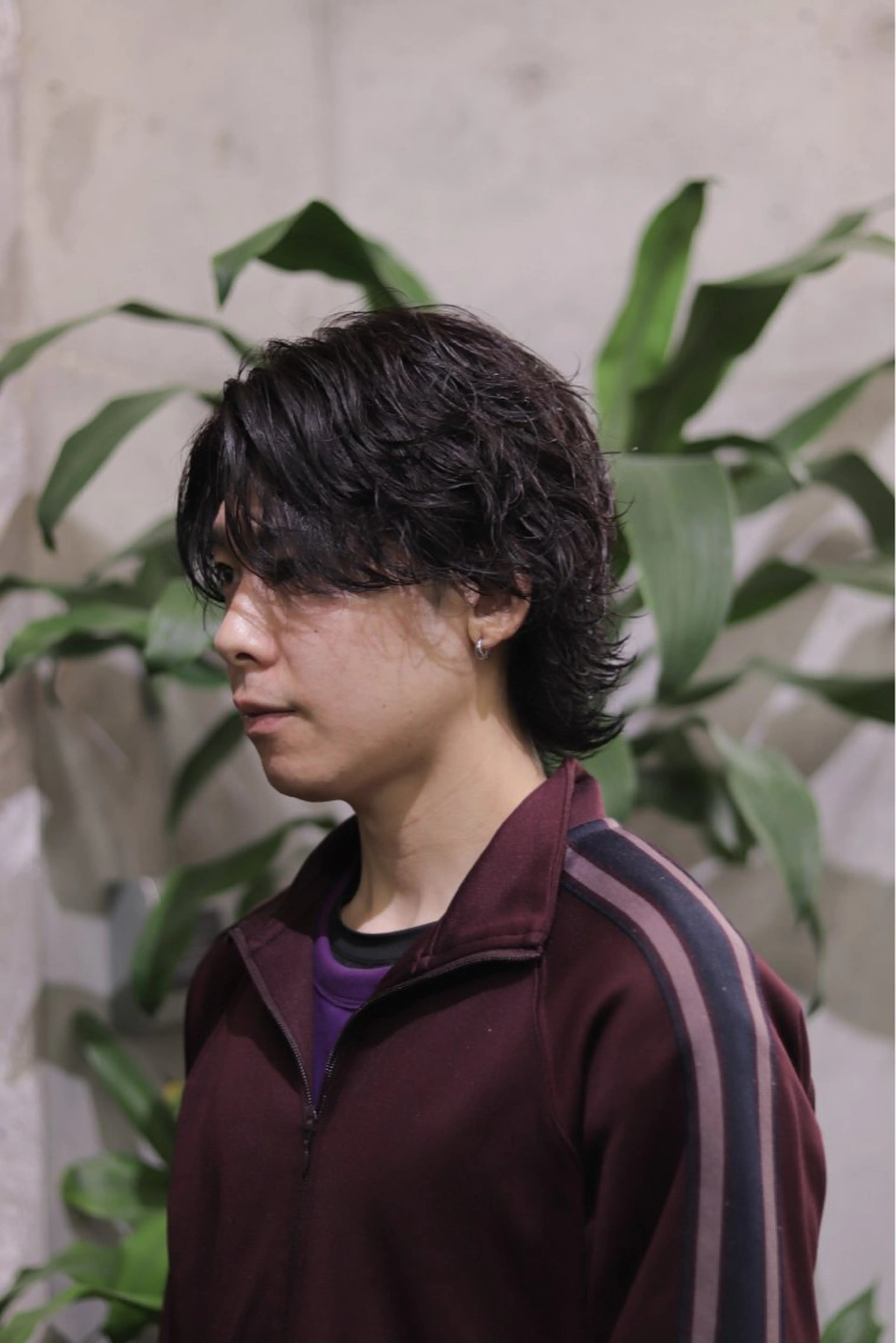 ミディアム パーマ メンズ 山口 陽平のヘアスタイル