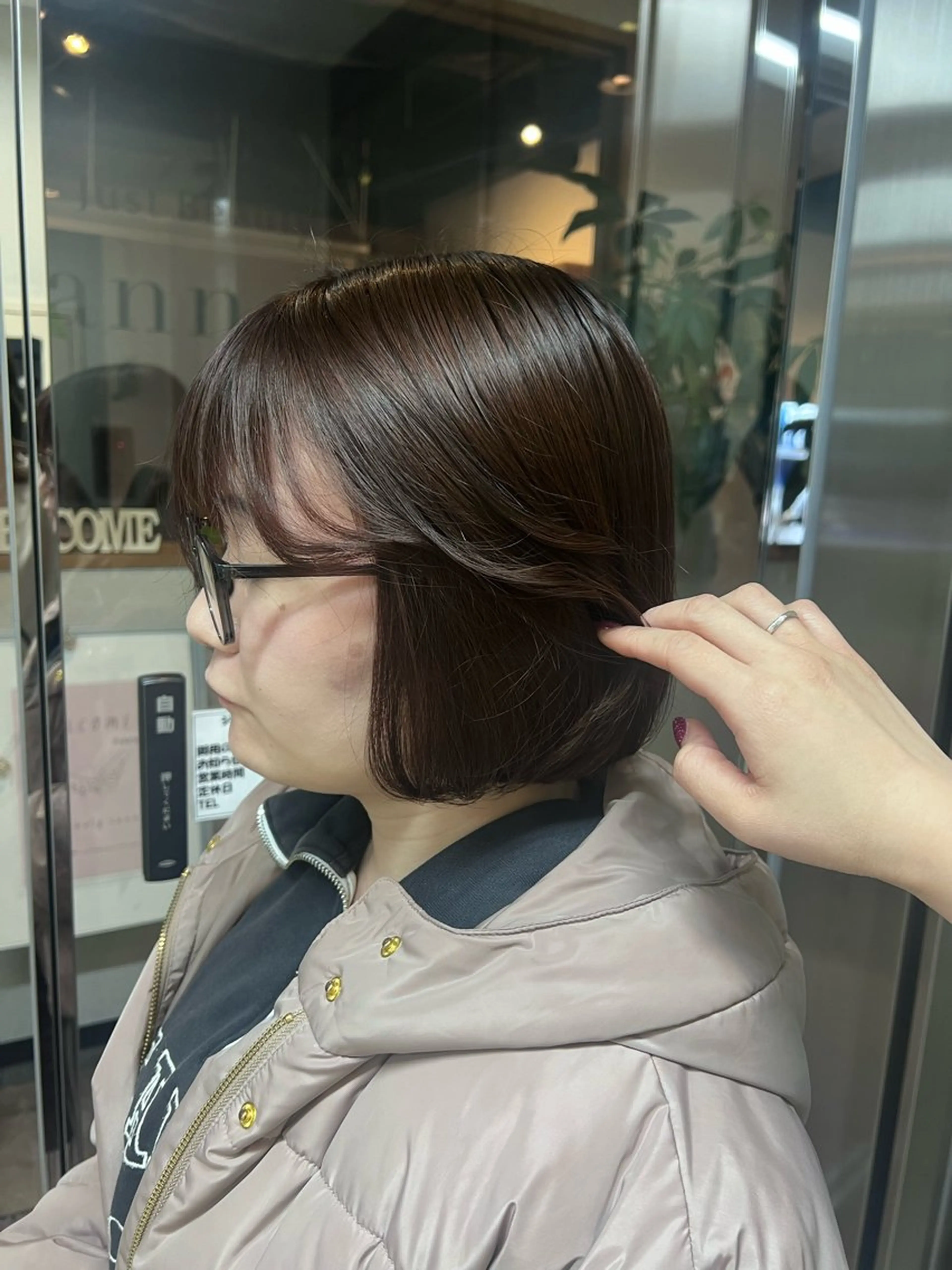ミディアム パーマモデル 募集中💞栗林 悠のヘアスタイル