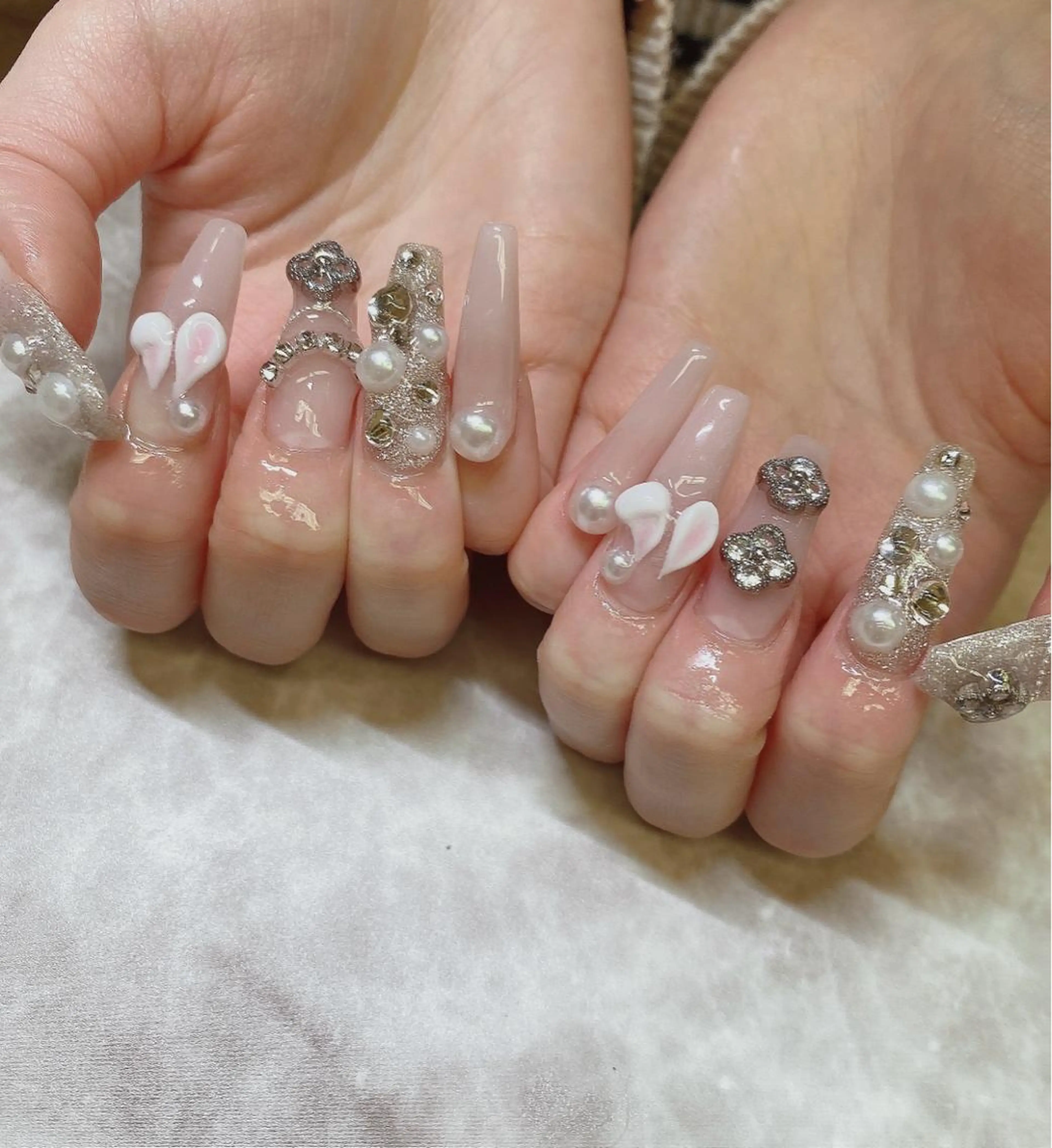 ロング ハンドネイル JNA認定講師🌸 RIEのネイルデザイン