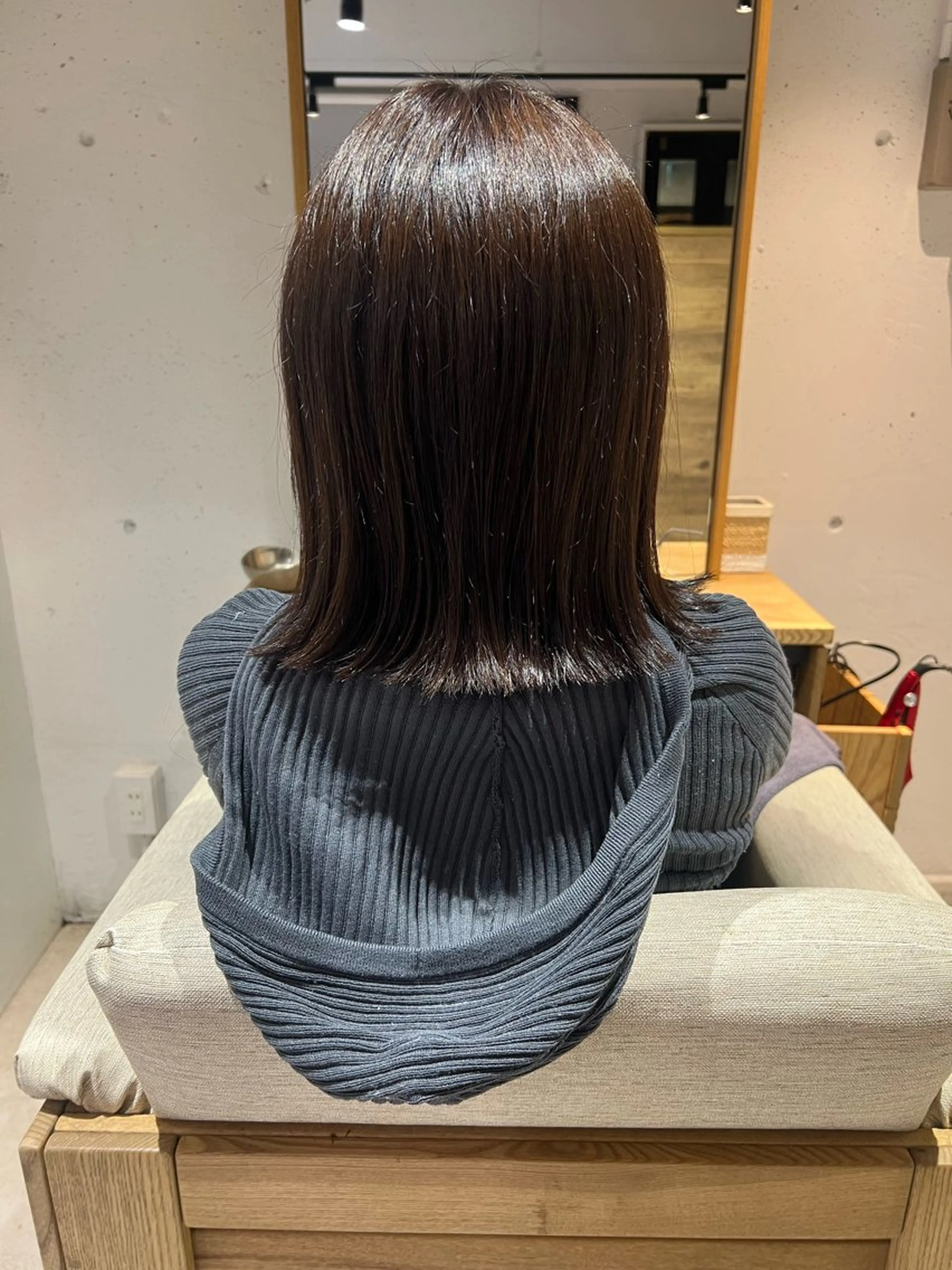 ミディアム カラー カット ヘアカラー ブルームヘアデザイン かこ。のヘアスタイル