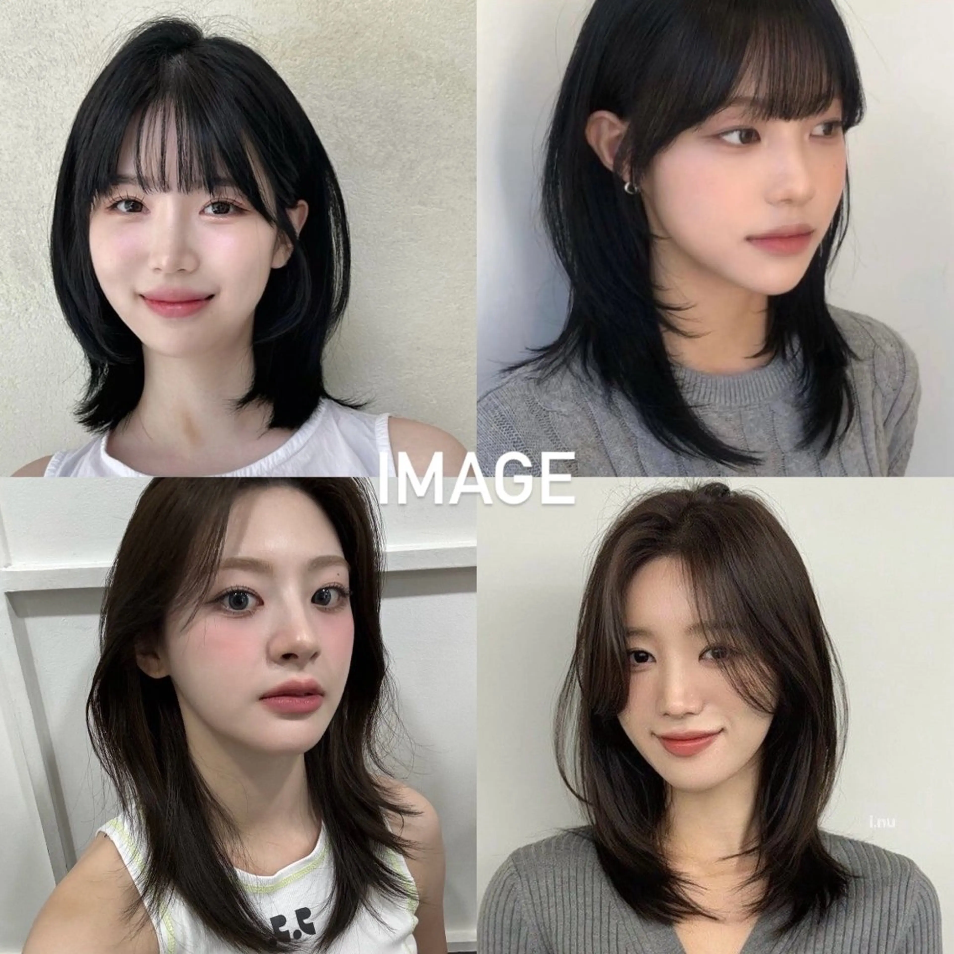 ミディアム ミディアムレイヤー 韓国風ヘア レイヤーカット 酸性縮毛矯正／ 髪質改善／海月のヘアスタイル