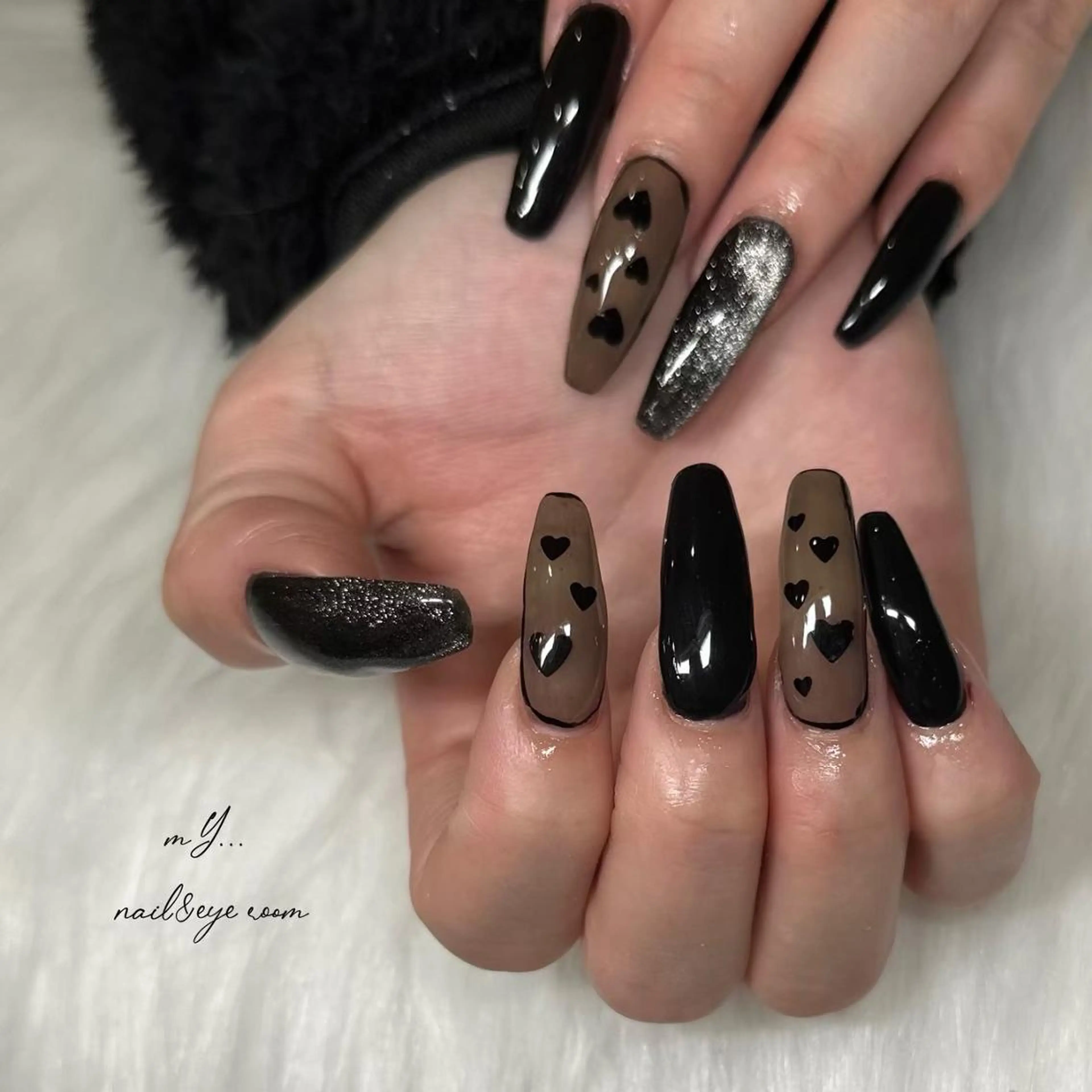 ロング ハンドネイル mY... nail&eyeのマツエク・マツパデザイン