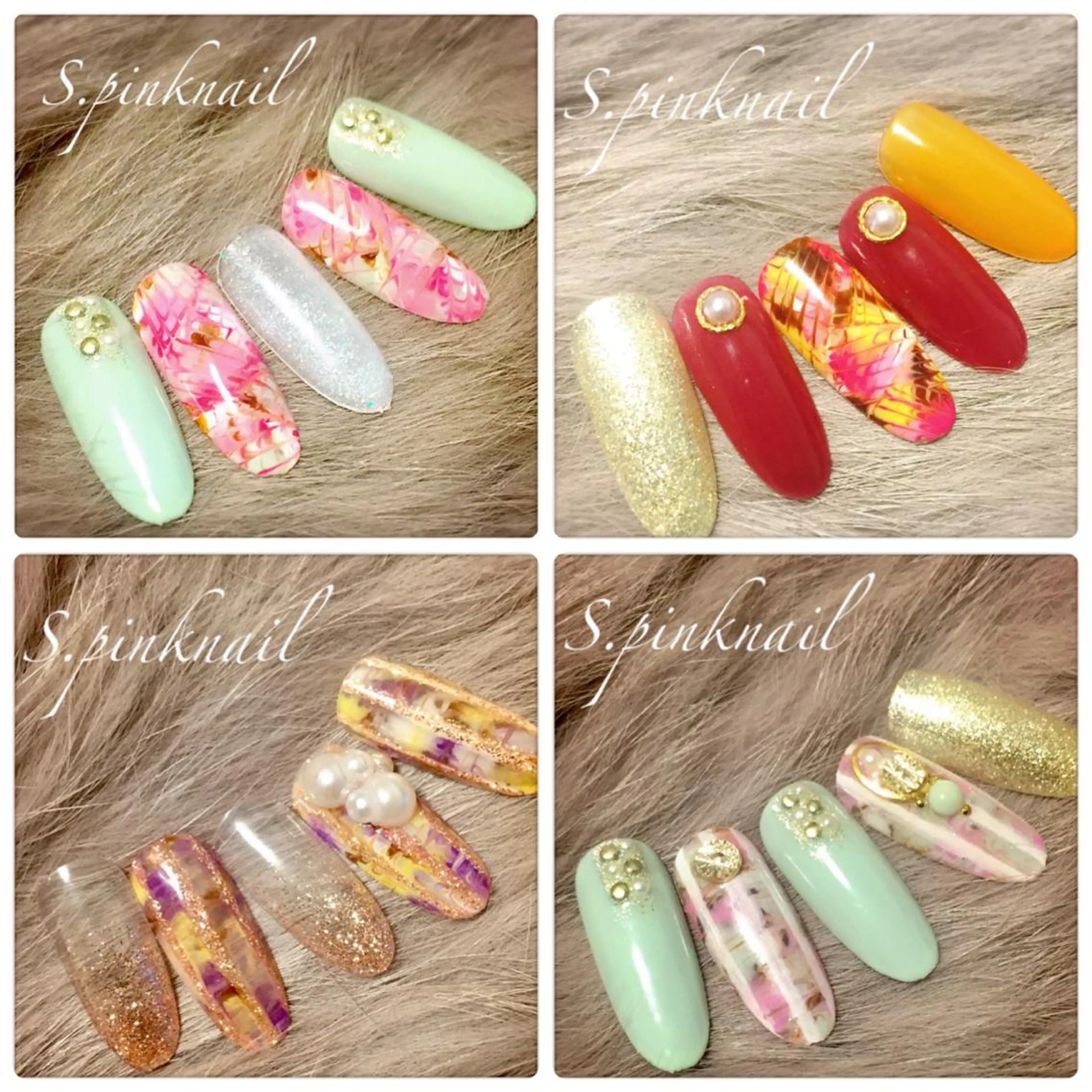 ネイル アートネイル 春ネイル Sincerely ☺︎のネイルデザイン