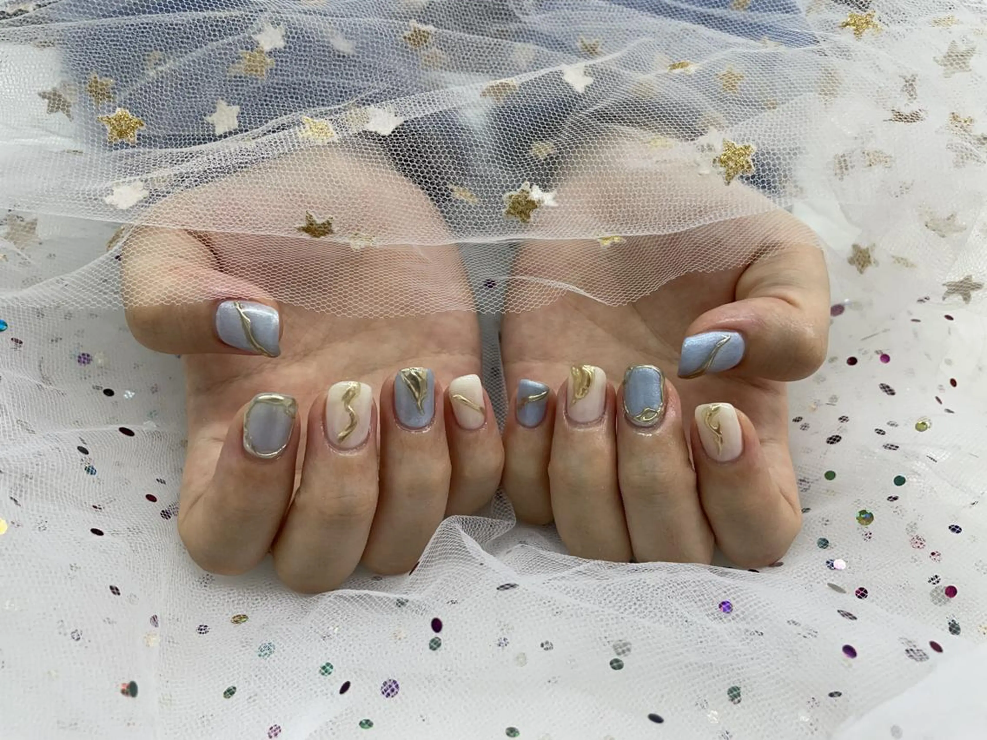 ネイル 🦋ネイルサロン ブラン🌈ゆりのネイルデザイン
