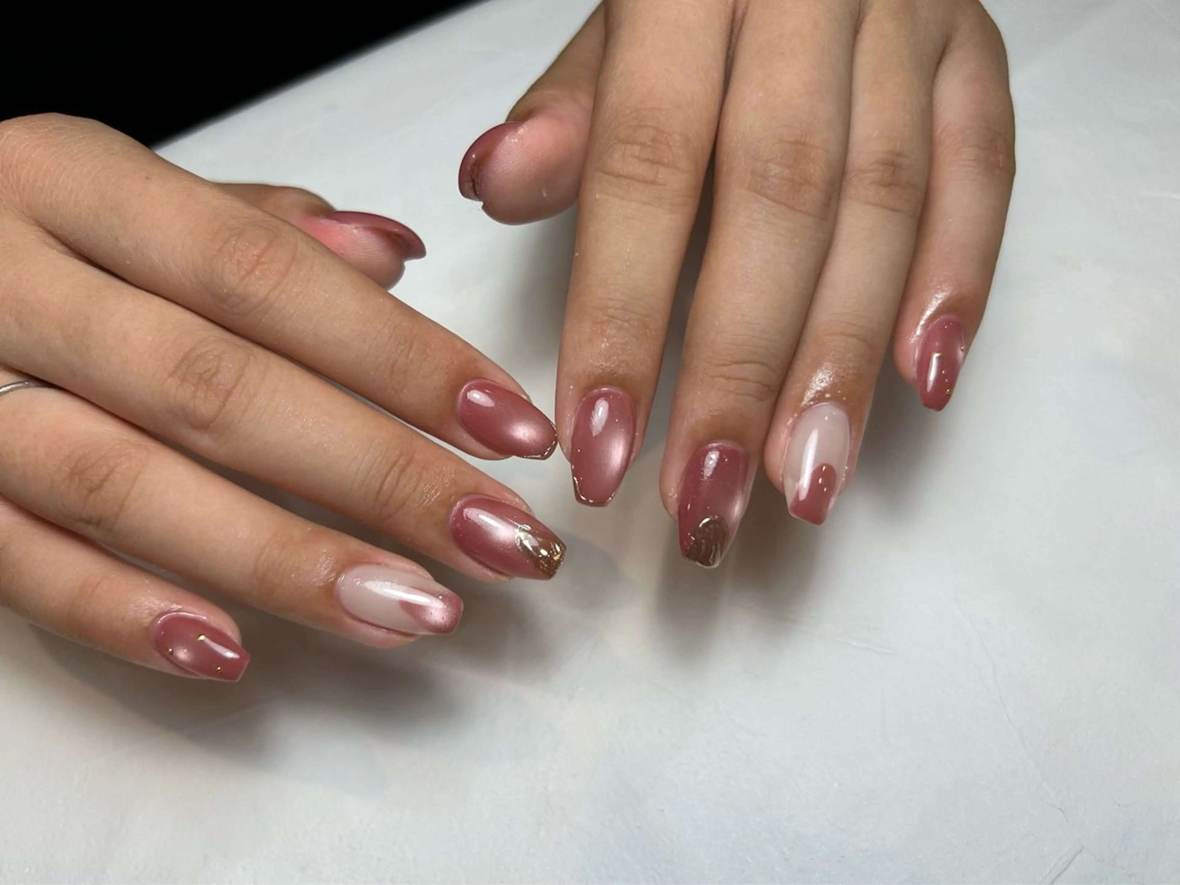 ネイル マグネットネイル ハンドネイル MARU NAIL nanokaのネイルデザイン