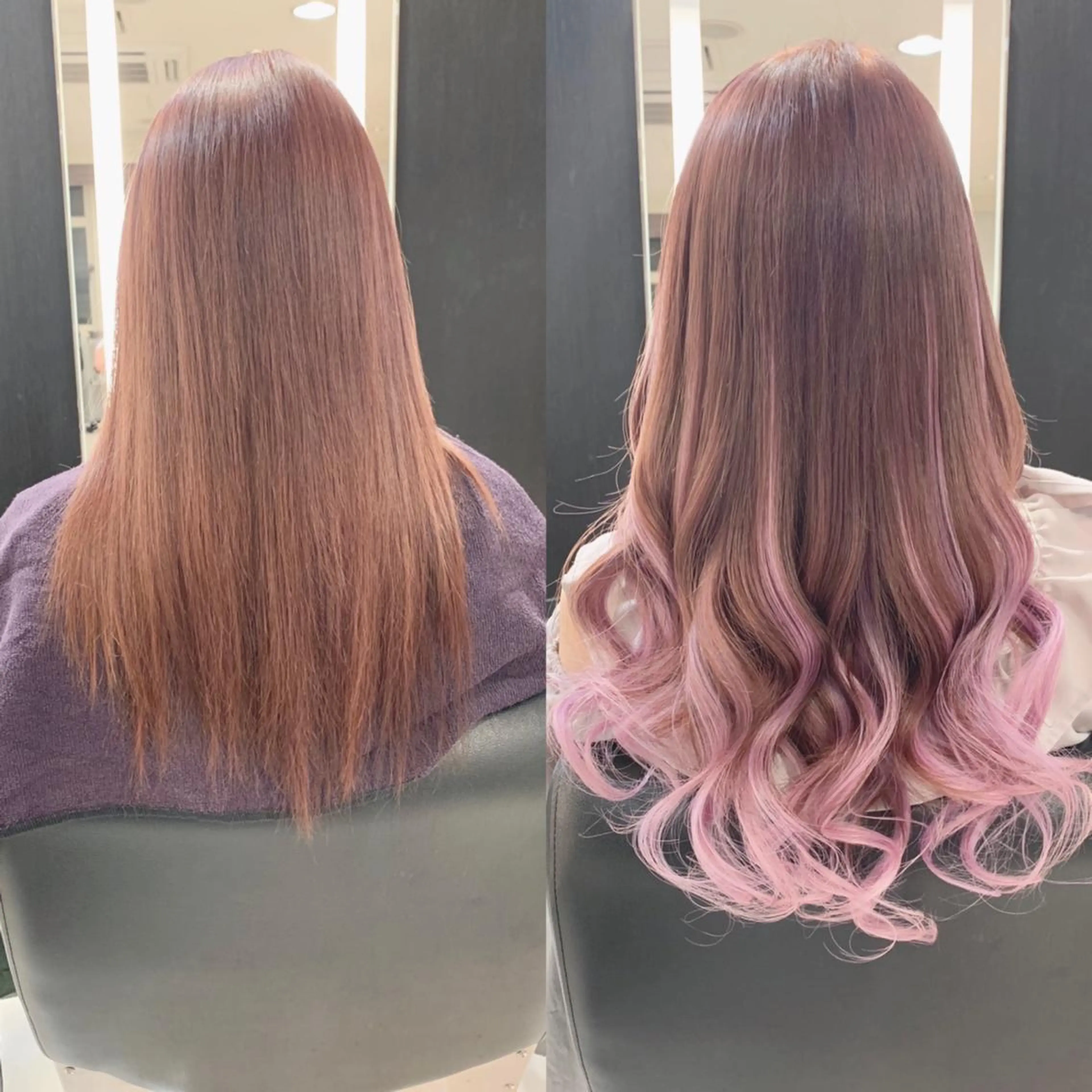 ロング カラー シールエクステ エクステ エクステ　ユノキ リョウタのヘアスタイル