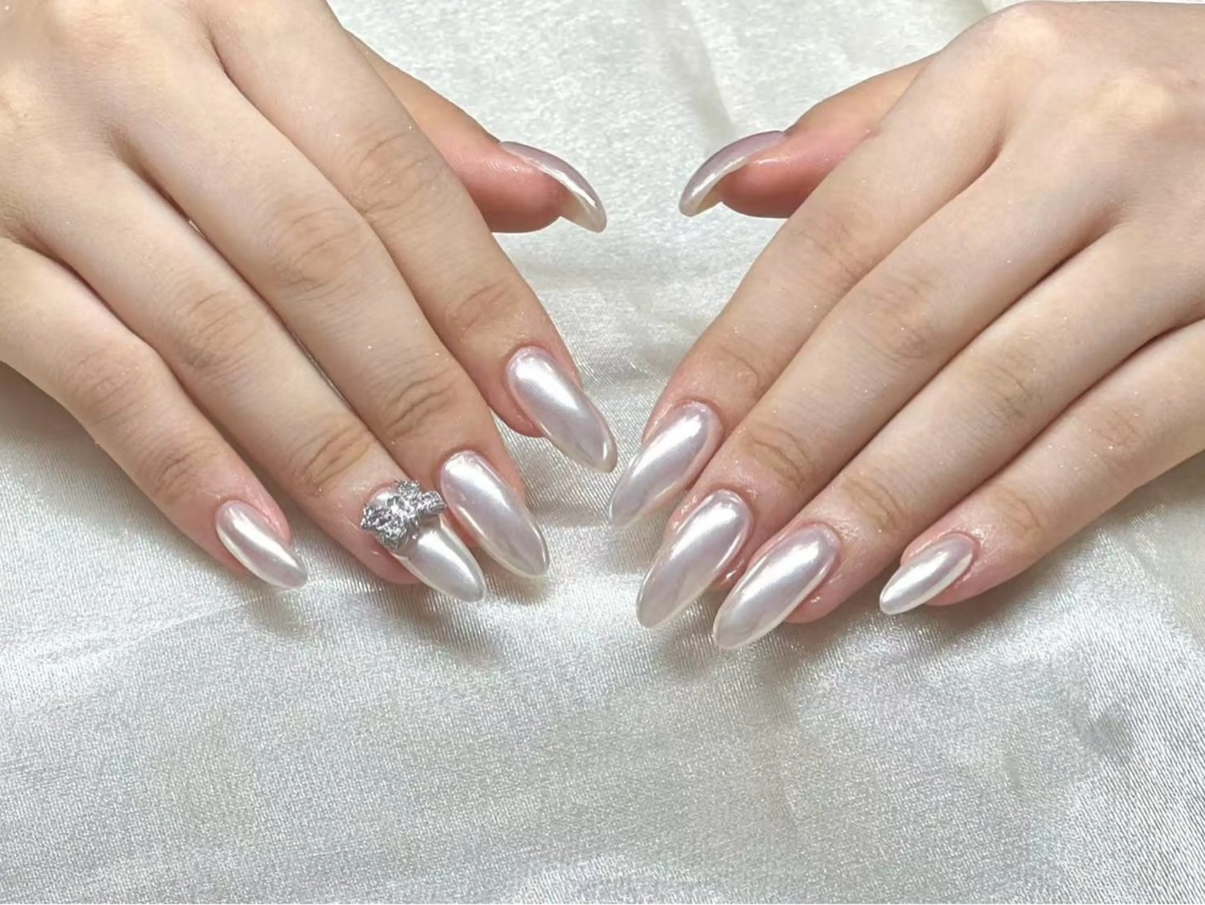 ネイル オーロラネイル 長さ出し CHERIR NAILSALONのネイルデザイン