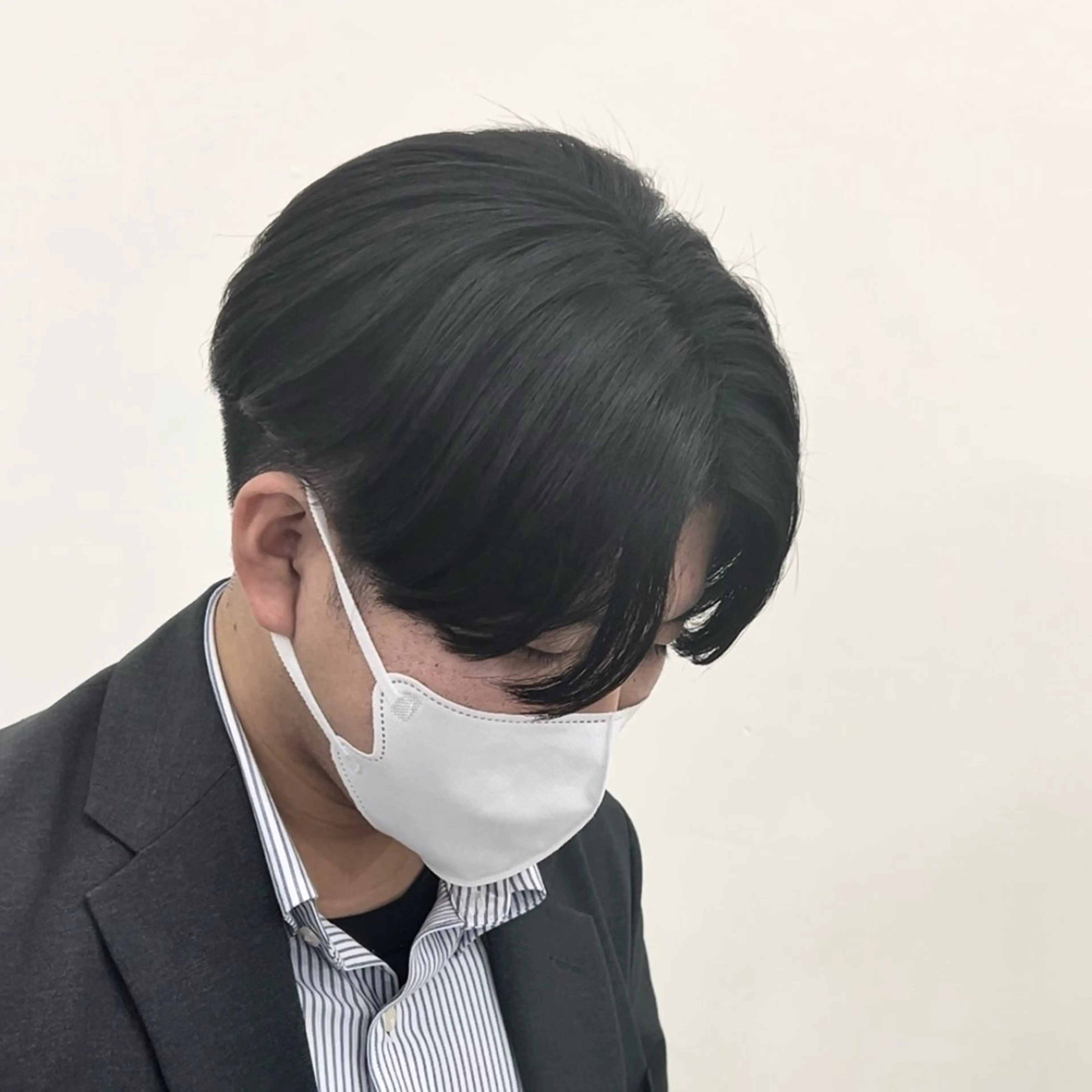 メンズ センターパート メンズ韓国風 韓国マッシュ マッシュ カット カラー/メンズパーマ 岩角昂音のヘアスタイル