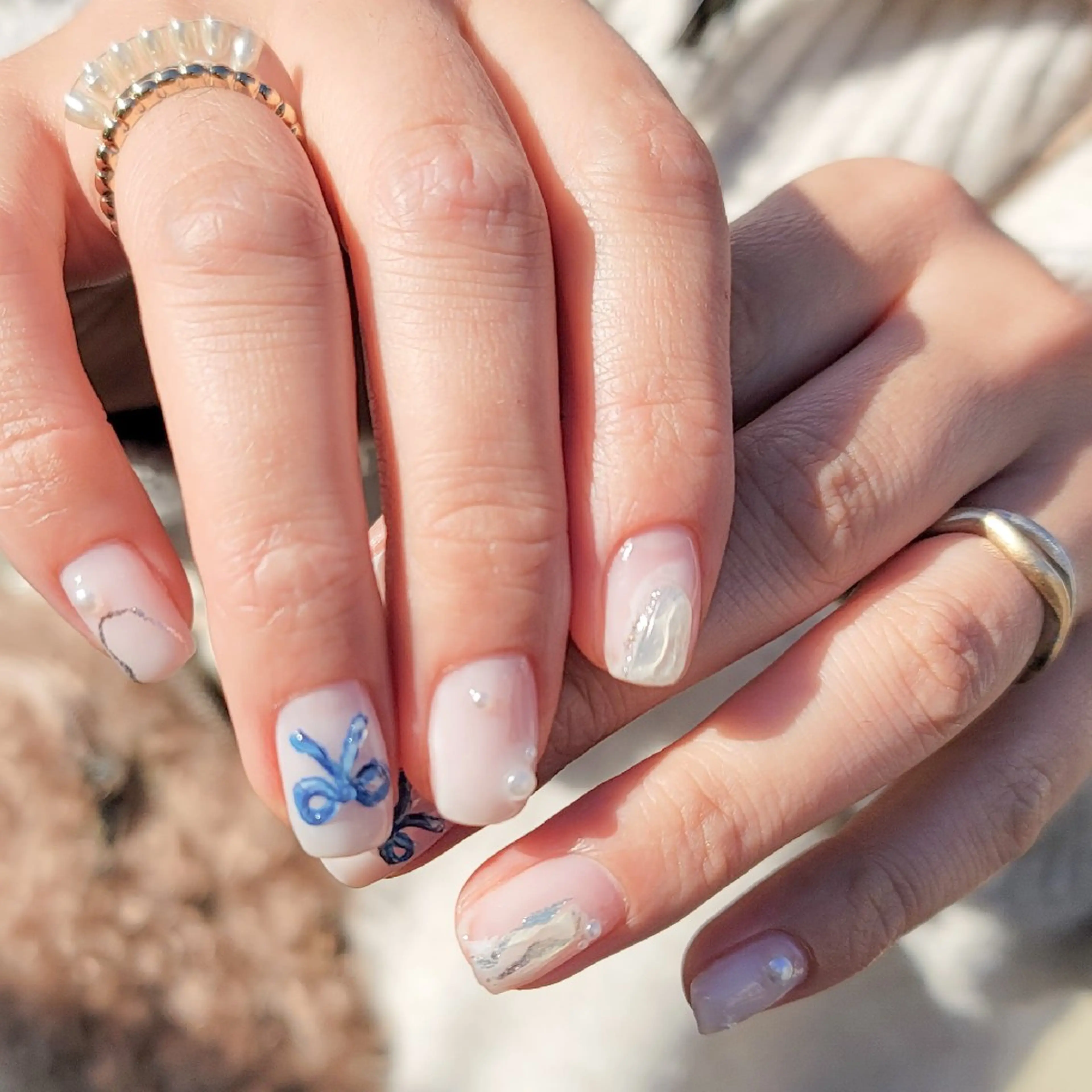 ネイル アートネイル 持ち込み ハンドネイル 🌲🌳🚪iiit o🌲🌳🌲のネイルデザイン