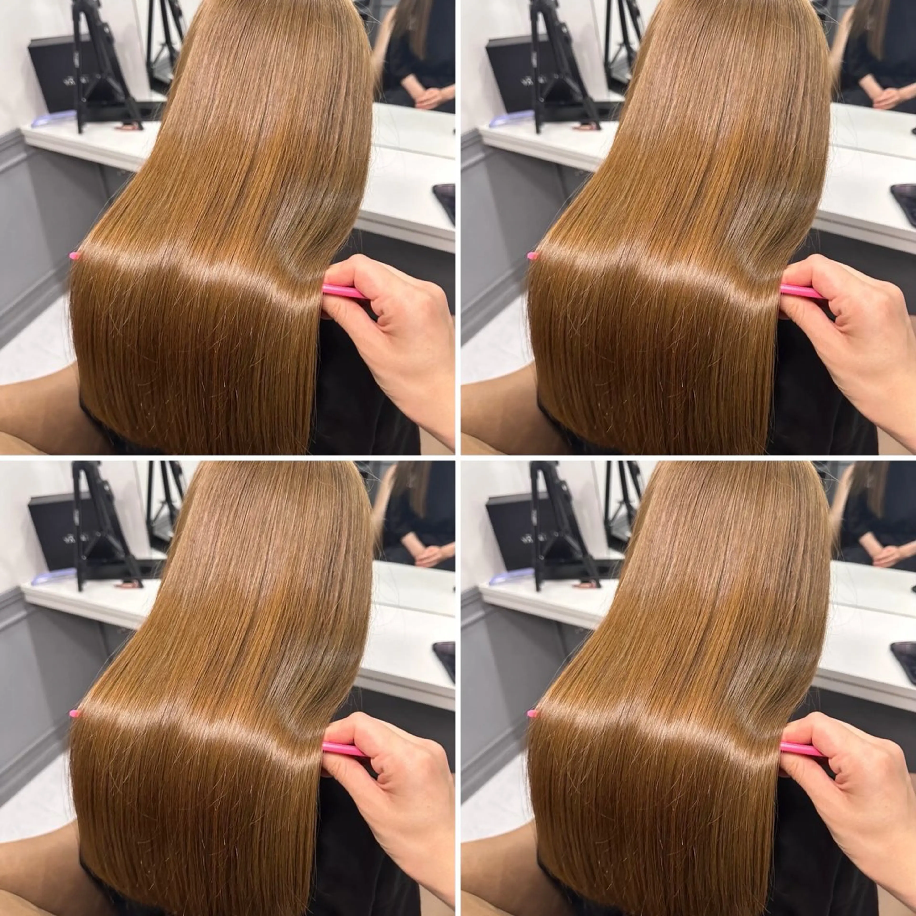 ロング カラー ヘアカラー トリートメント ヘアセット 髪質改善・韓国ヘア特 化💎店長望月のヘアスタイル