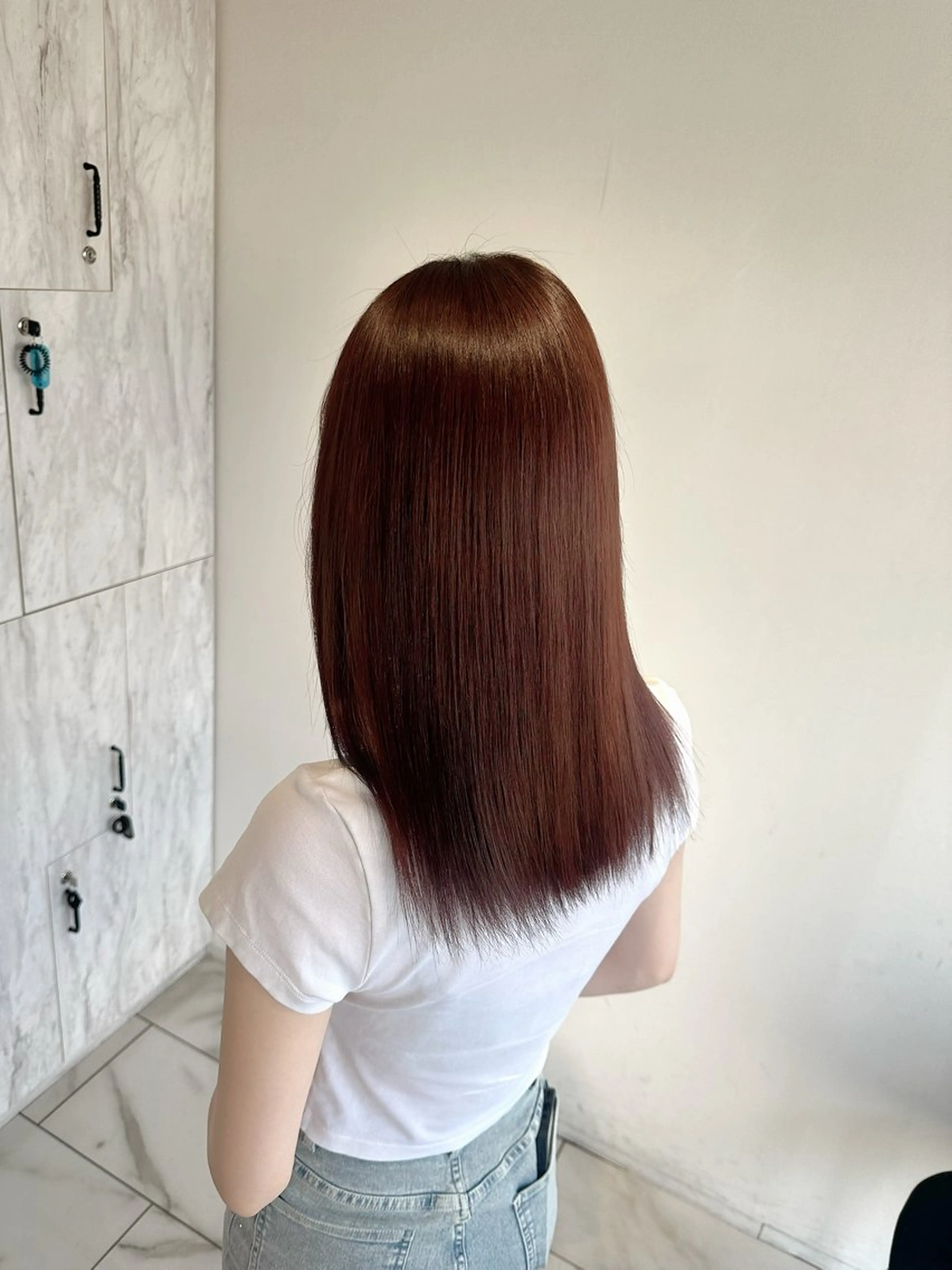 セミロング カラー カット ヘアカラー トリートメント むっち〜/ケアカラー /似合わせcutのヘアスタイル