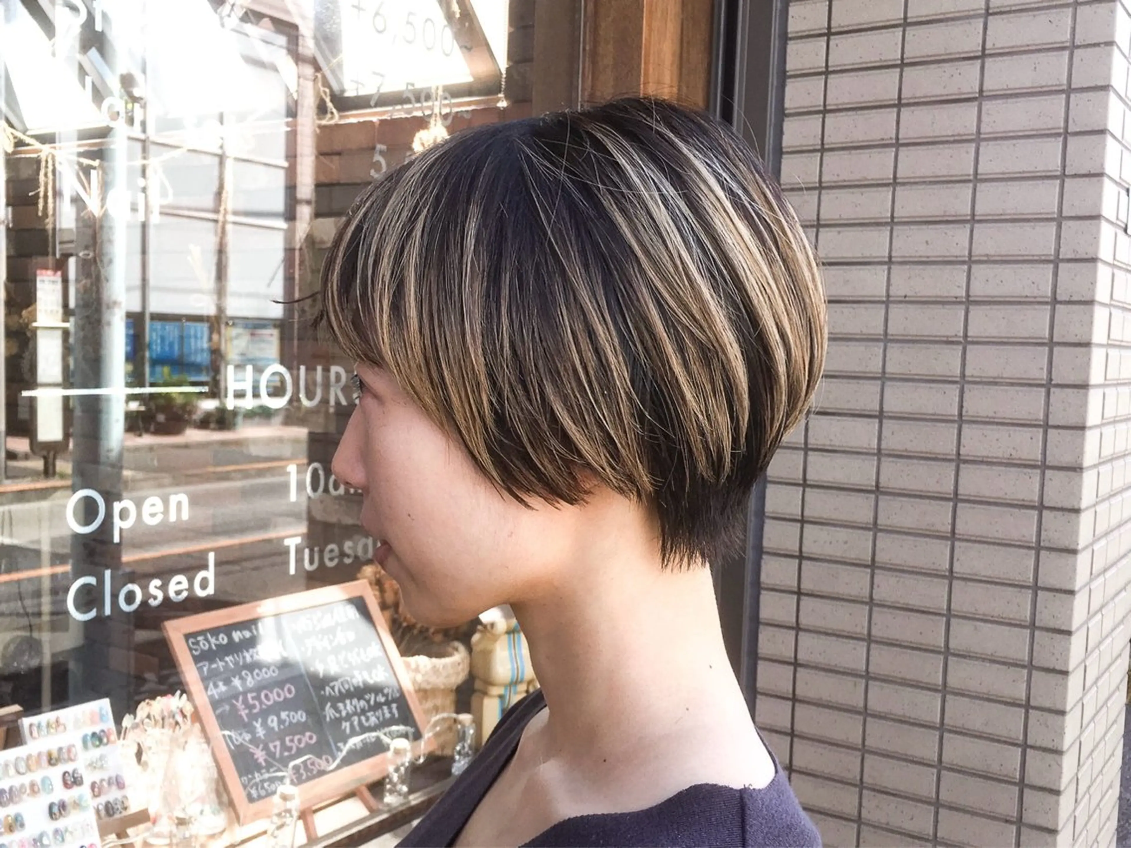 ショート カラー パーマ ヘアアレンジ カット トリートメント sōko   Hair&Nail Salon所属・透明感カラー 🌛 mayuのヘアスタイル
