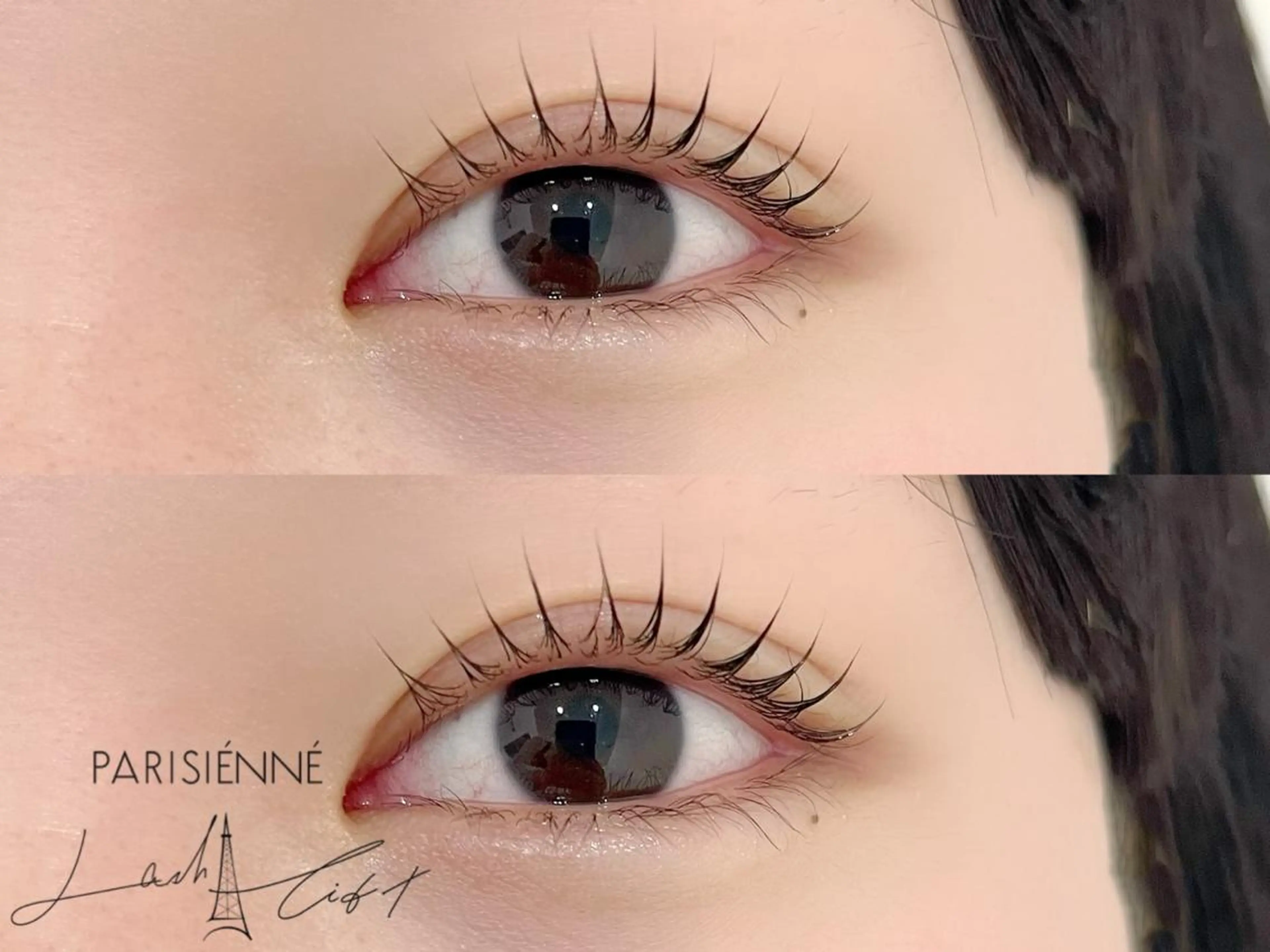 マツエク・マツパ パリジェンヌラッシュリフト MAQUM𖤐 Satsumiのマツエク・マツパデザイン