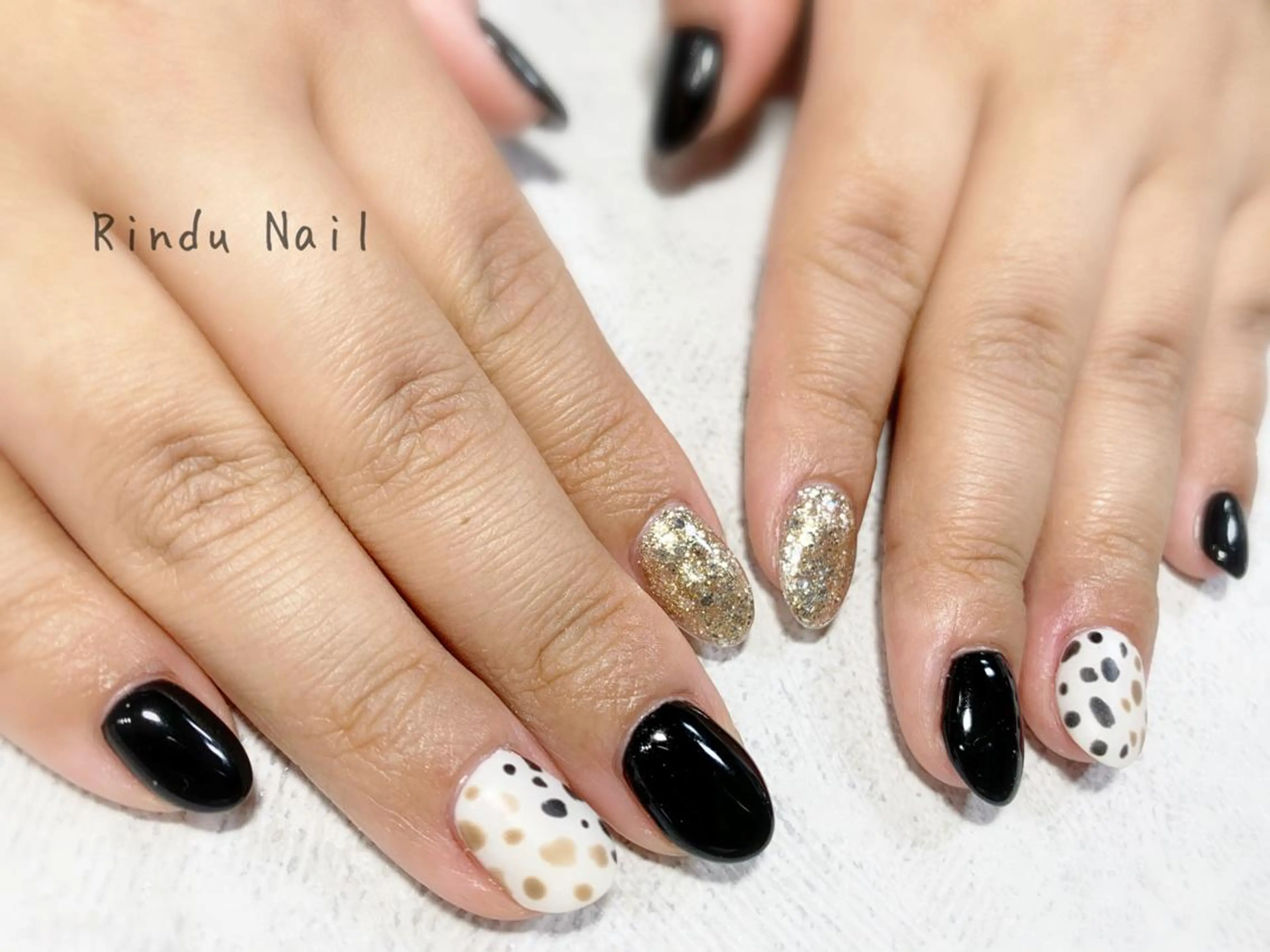 ネイル アニマル柄 Rindu Nail 名駅miniのネイルデザイン
