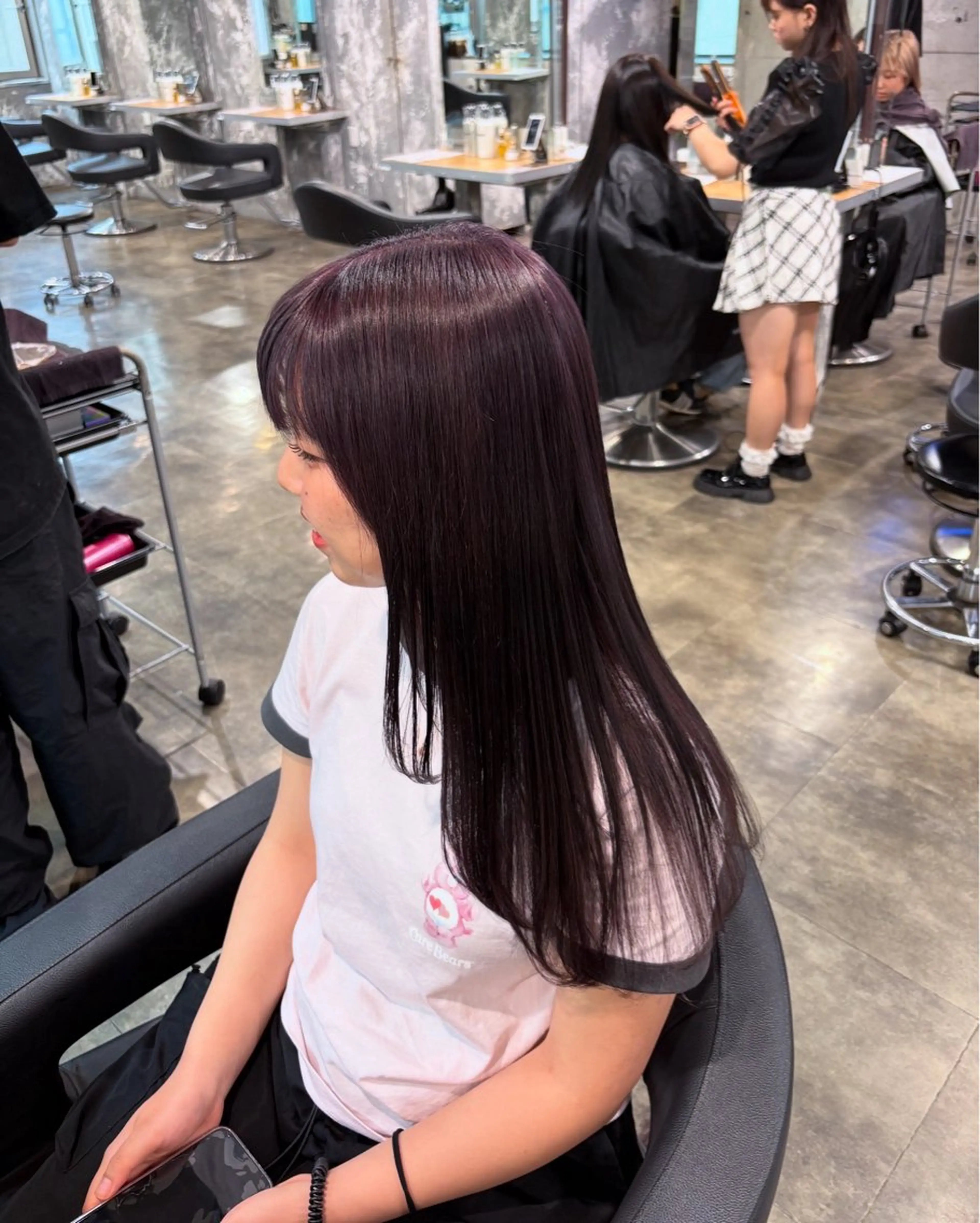 ロング カラー カット ヘアカラー ハイトーンブロンド 横浜💞ミオのヘアスタイル