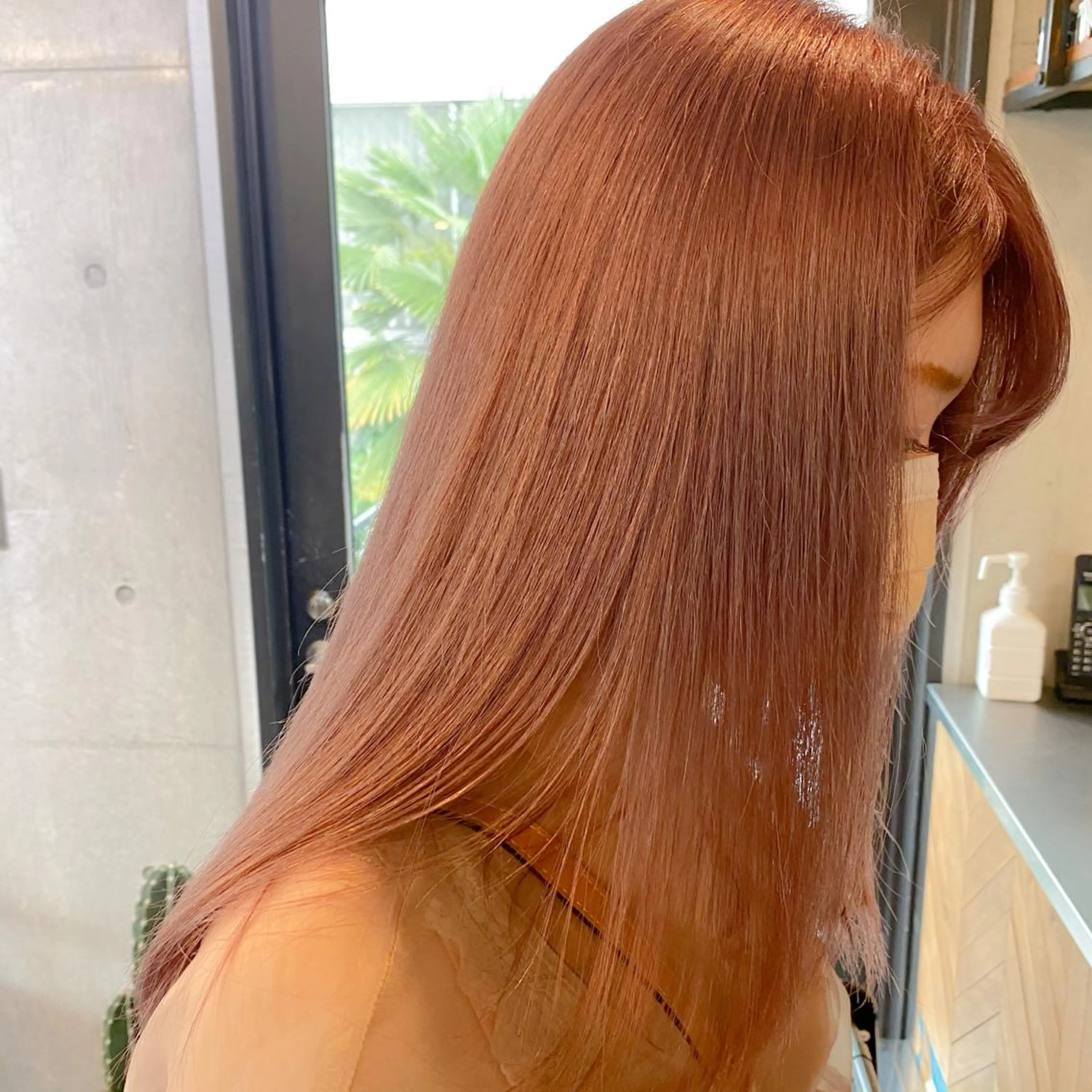ロング カラー 艶髪ブリーチ 永井竜也のヘアスタイル