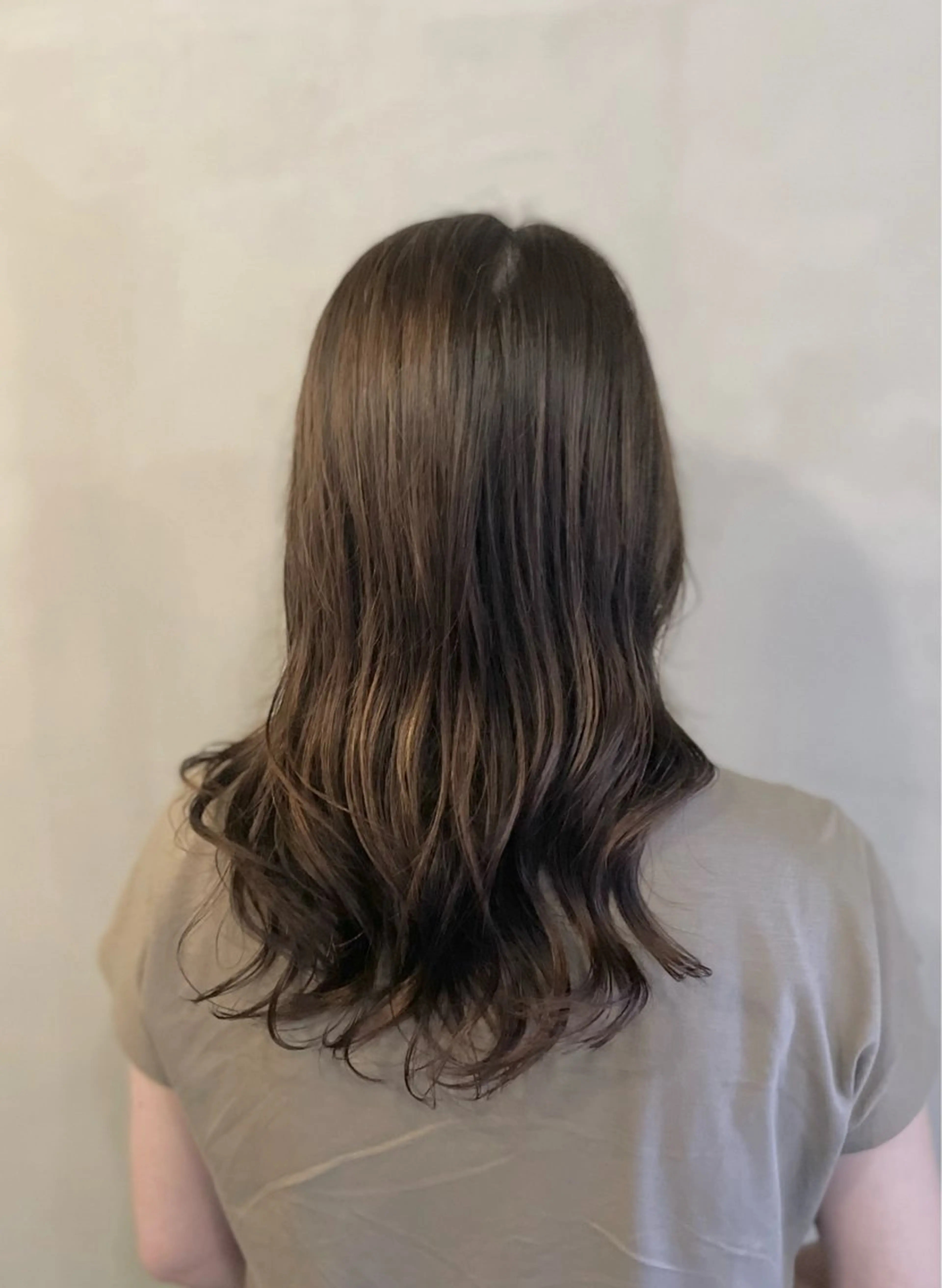セミロング カット パーマ 山本  弦生のヘアスタイル