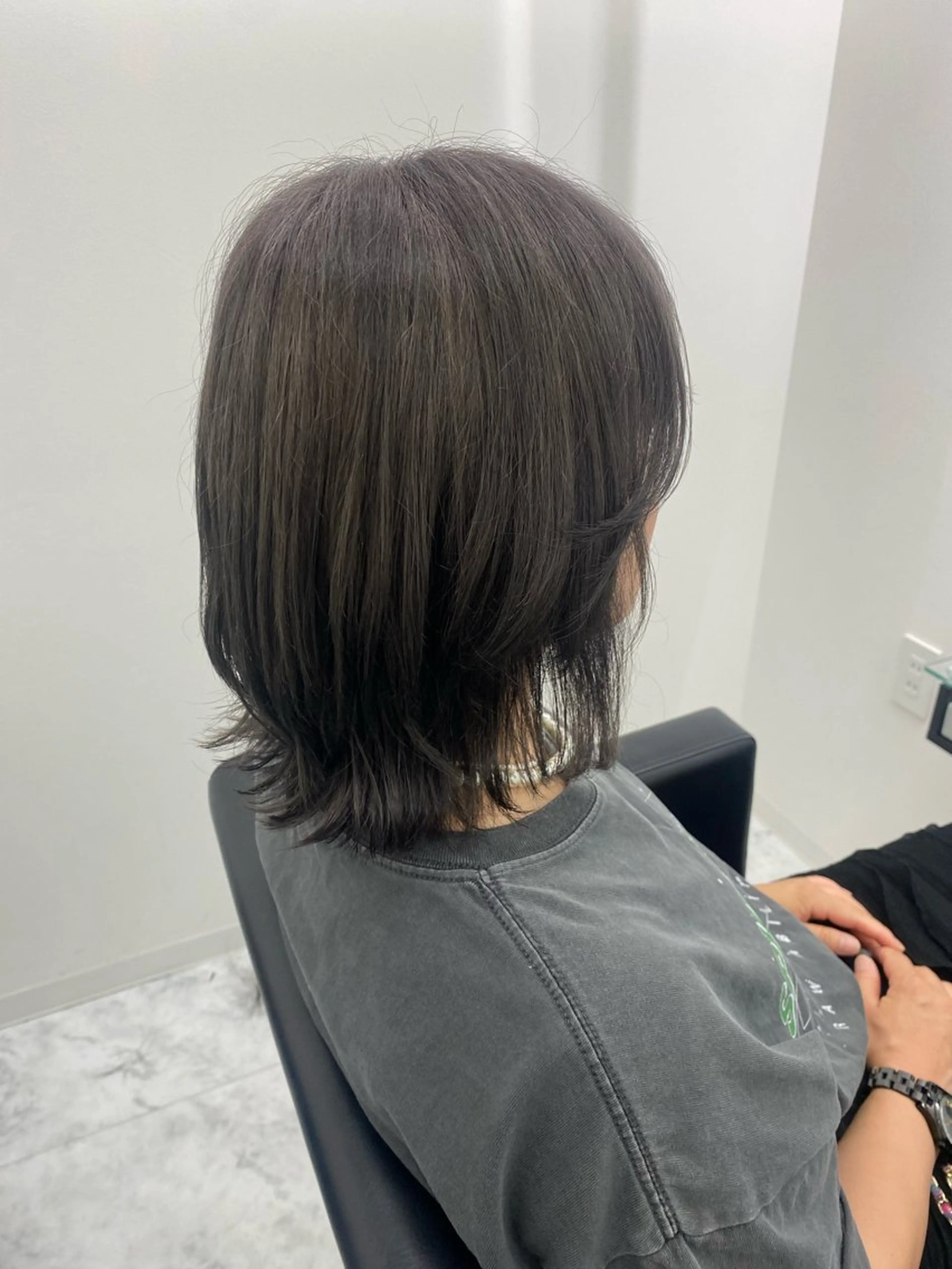 ミディアム アッシュ アッシュグレー 髪質改善サロン🫧 セキチサトのヘアスタイル