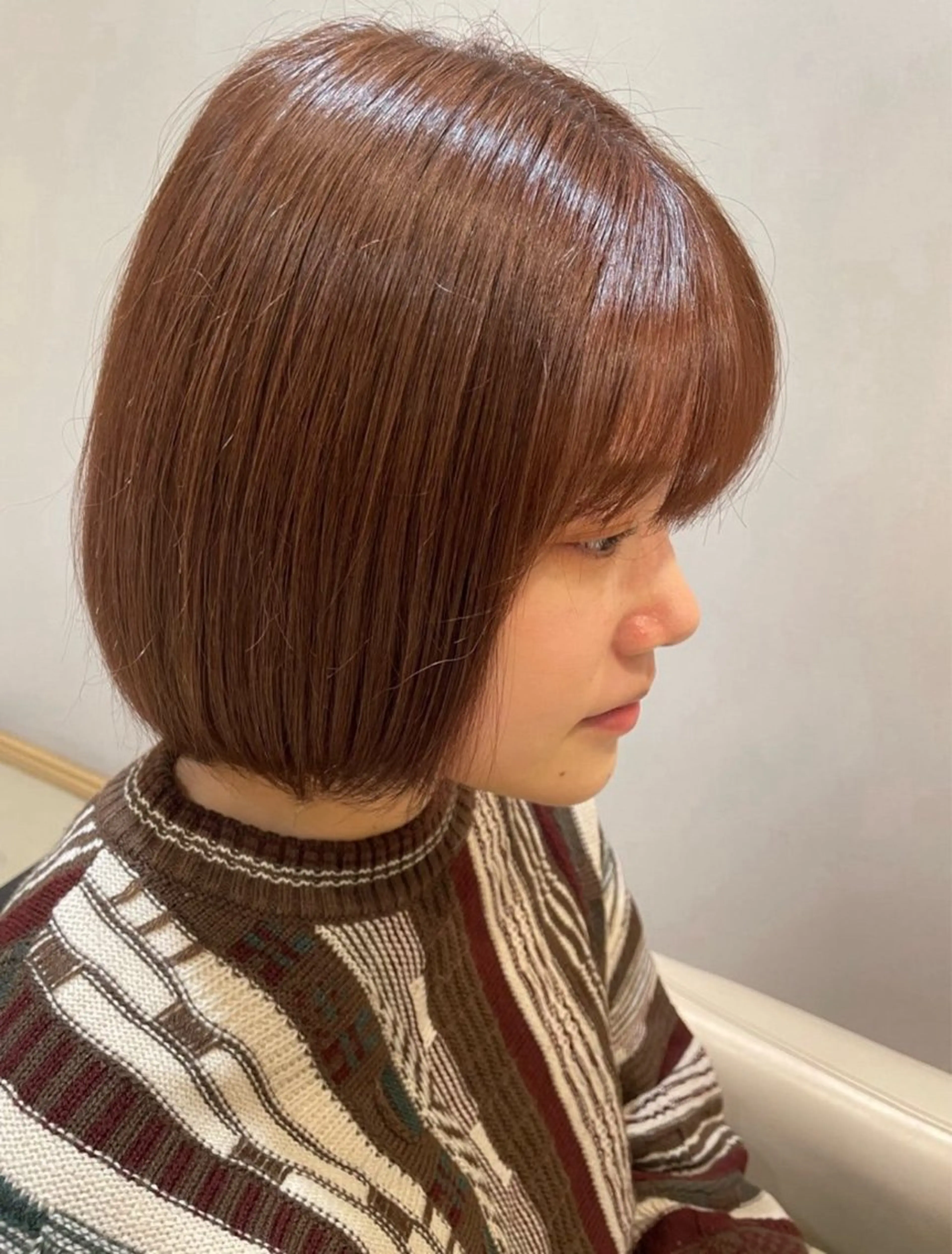 ミディアム カラー 輿水 崇旭のヘアスタイル