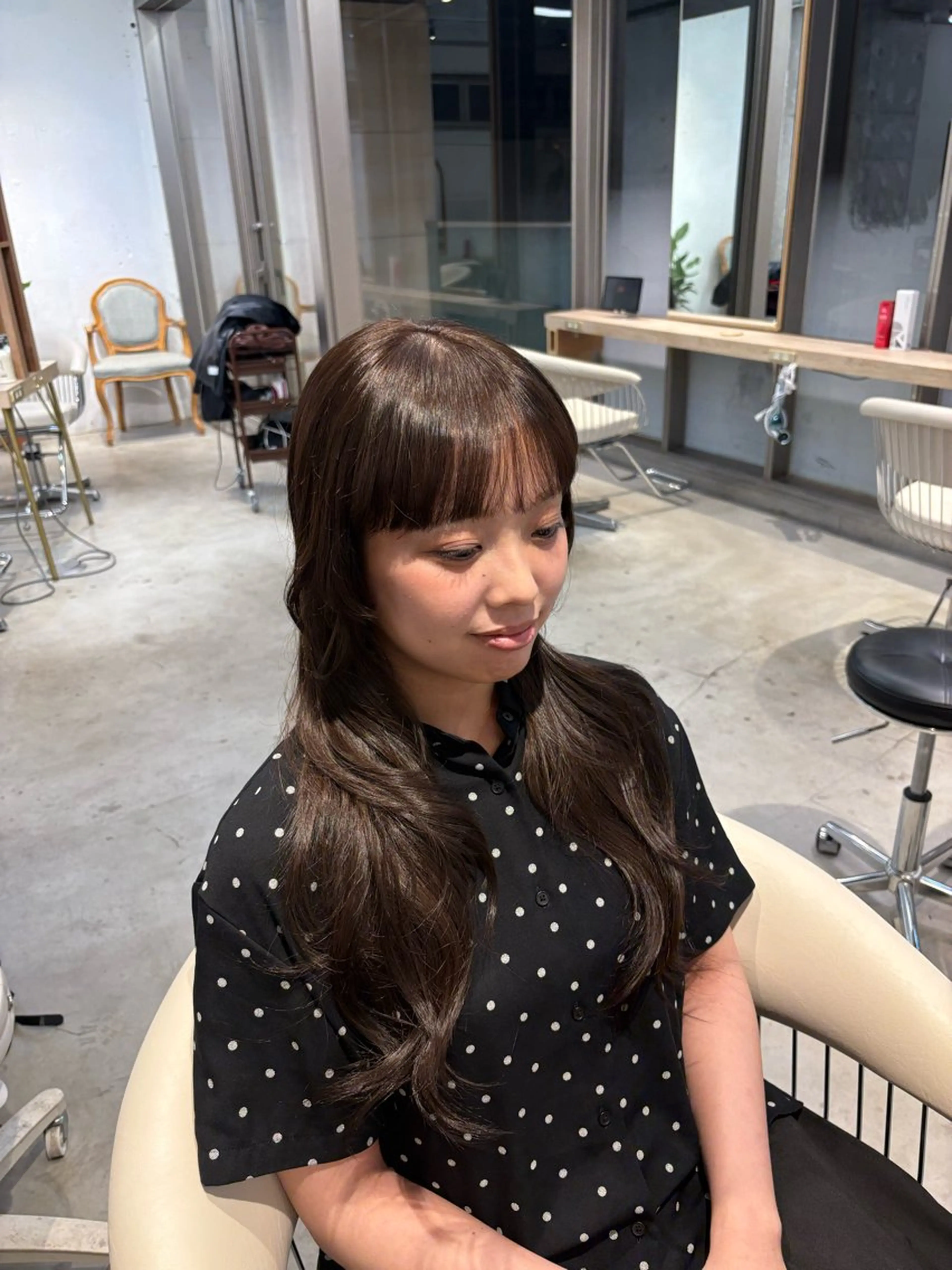 【透明感✨ツヤ】ワンカラー(ロング料金🙅♀️)の写真