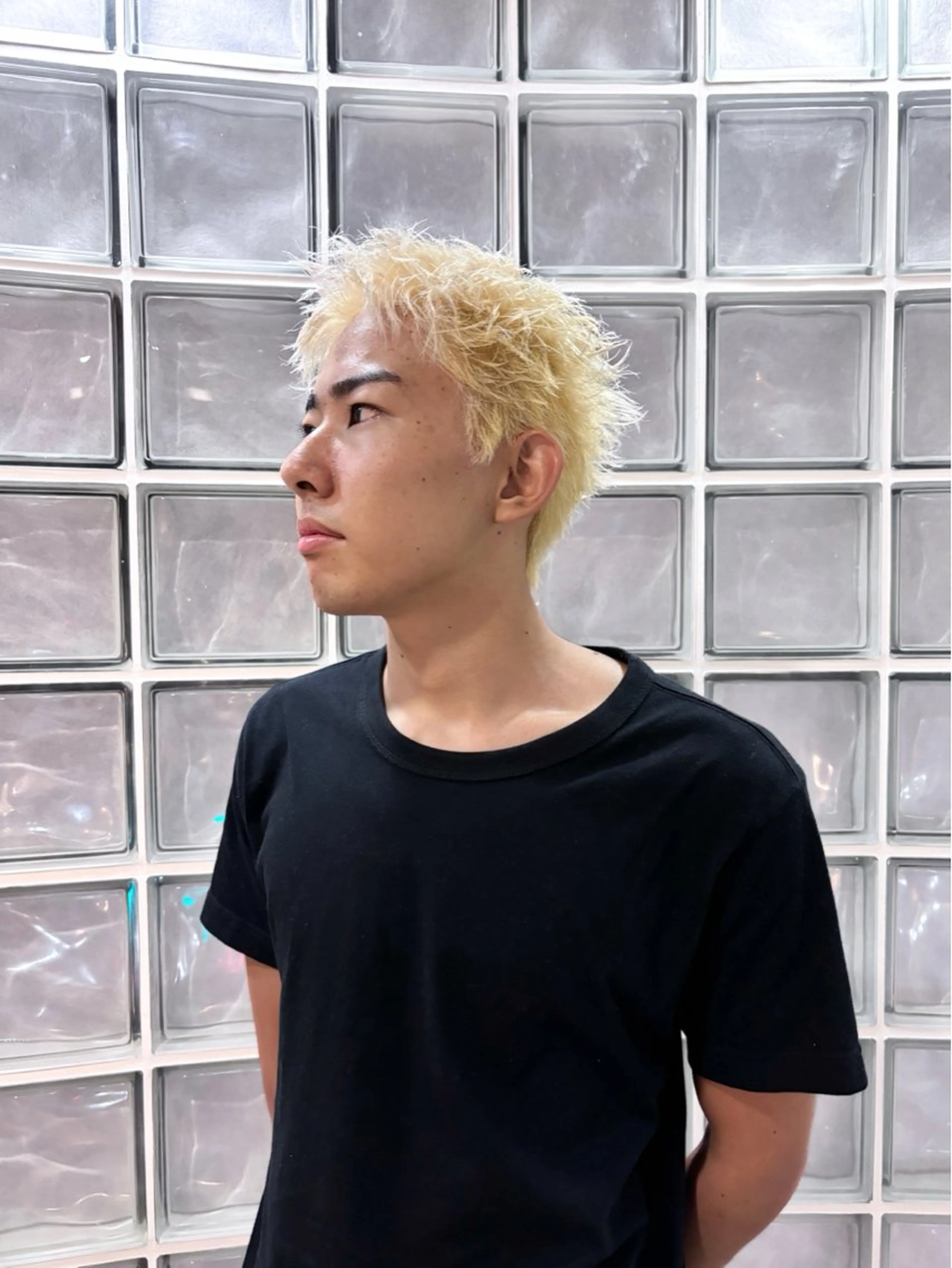 カラー メンズ メンズブリーチ ブリーチ カット ヘアカラー 松村明門/メンズ カット/メンズパーマのヘアスタイル