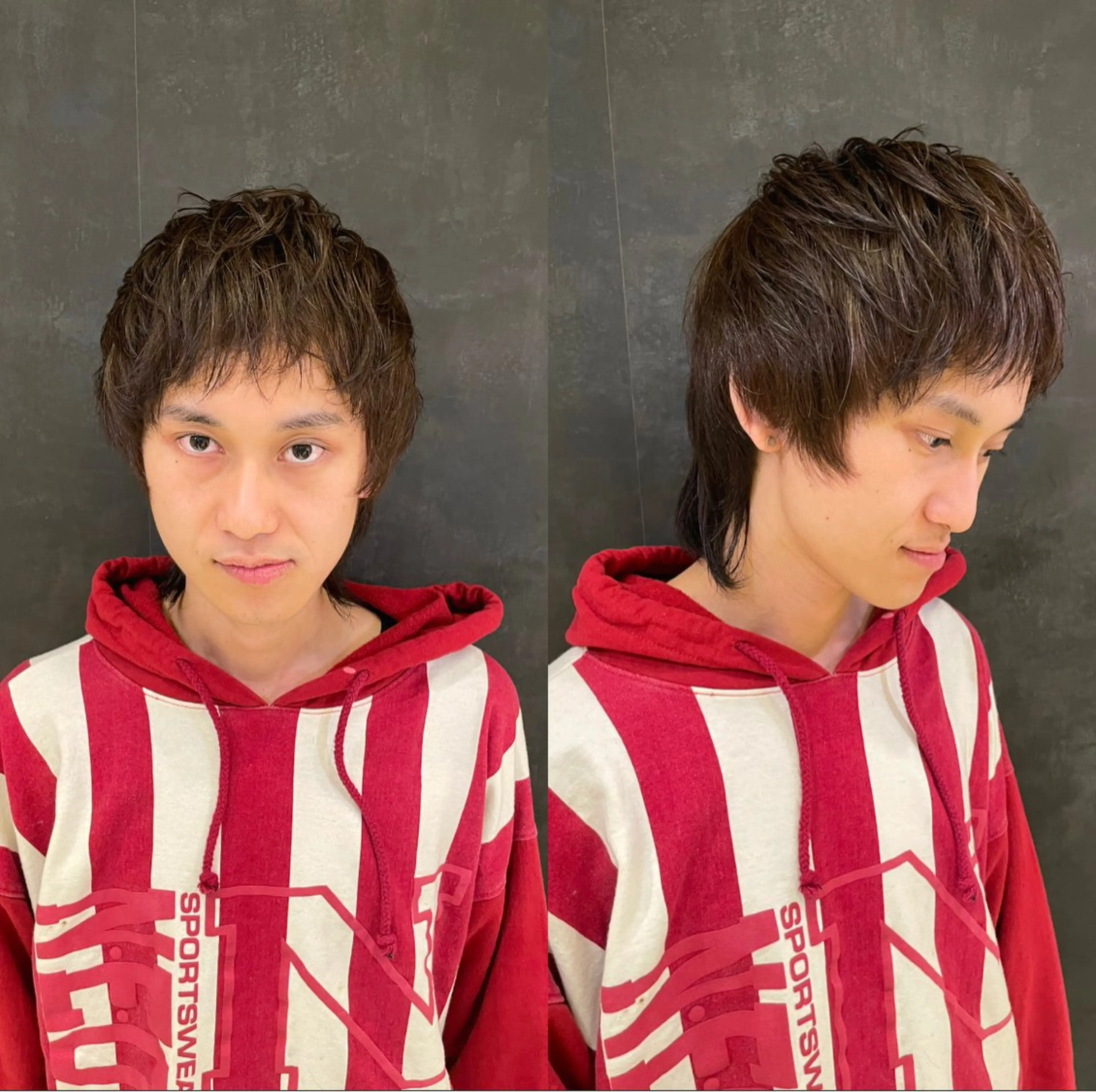 カラー メンズ ヘアカラー saga kokiのヘアスタイル