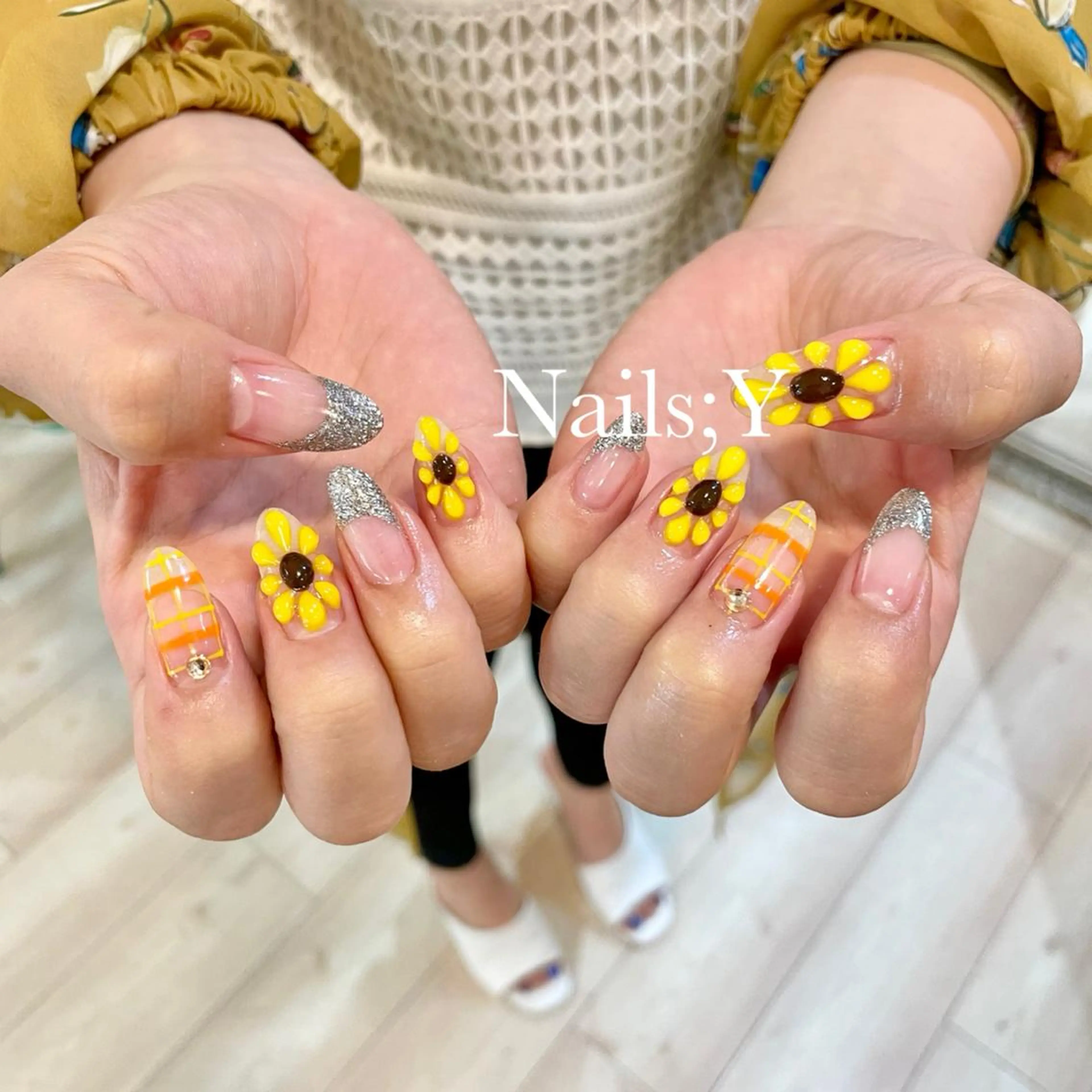 ネイル アートネイル クリアネイル 持ち込み ぷっくりネイル yo koのネイルデザイン