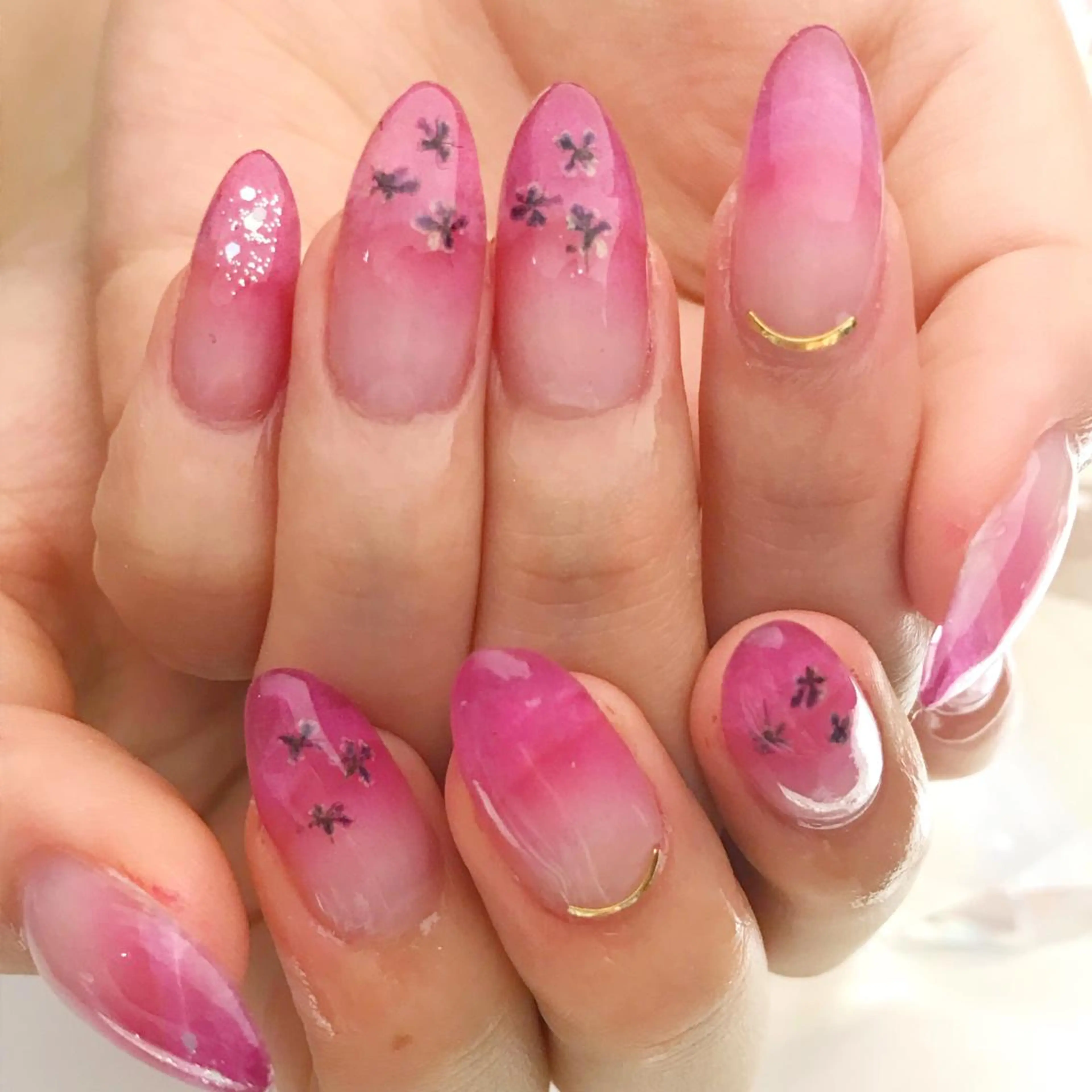 ネイル クリアネイル スカルプネイル YUN 💅のネイルデザイン