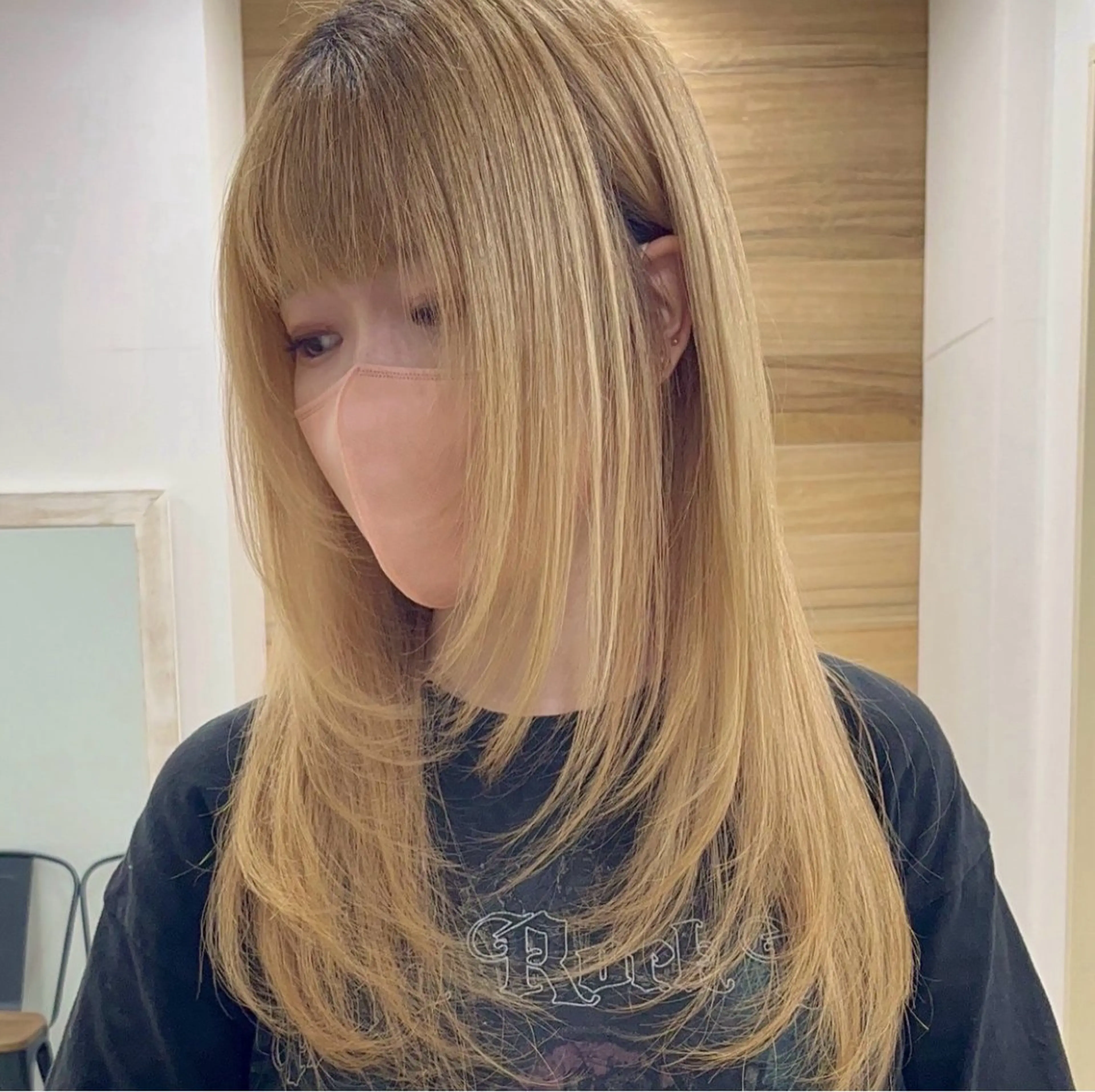 ロング レイヤーカット 🌈トレンドレイヤー ハイトーン/宍戸秀斗のヘアスタイル