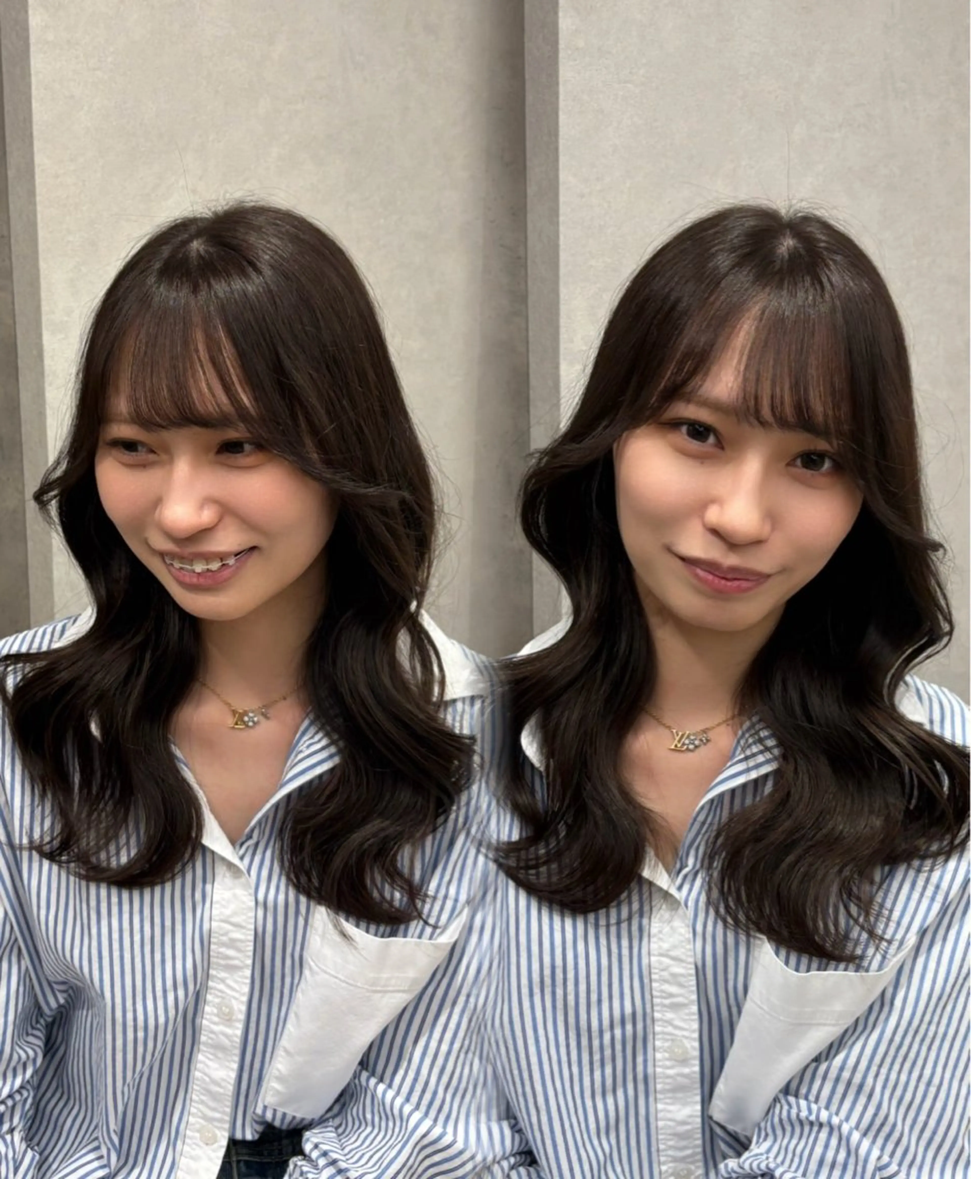 セミロング カラー 透明感カラー/暖色 カラー/kana🩷のヘアスタイル