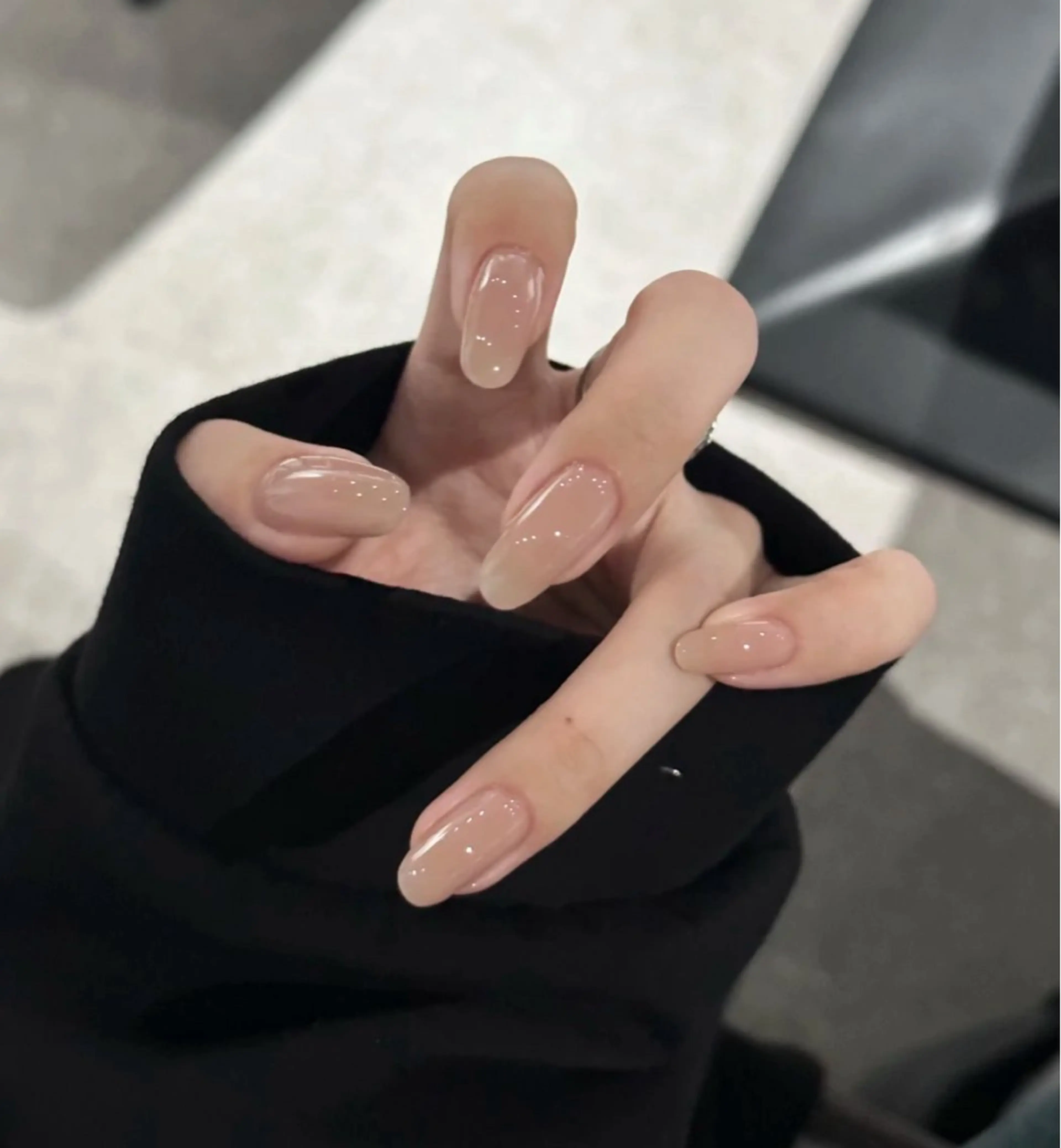 JRネイリスト　チップ長さだしワンカラー　オフありの写真