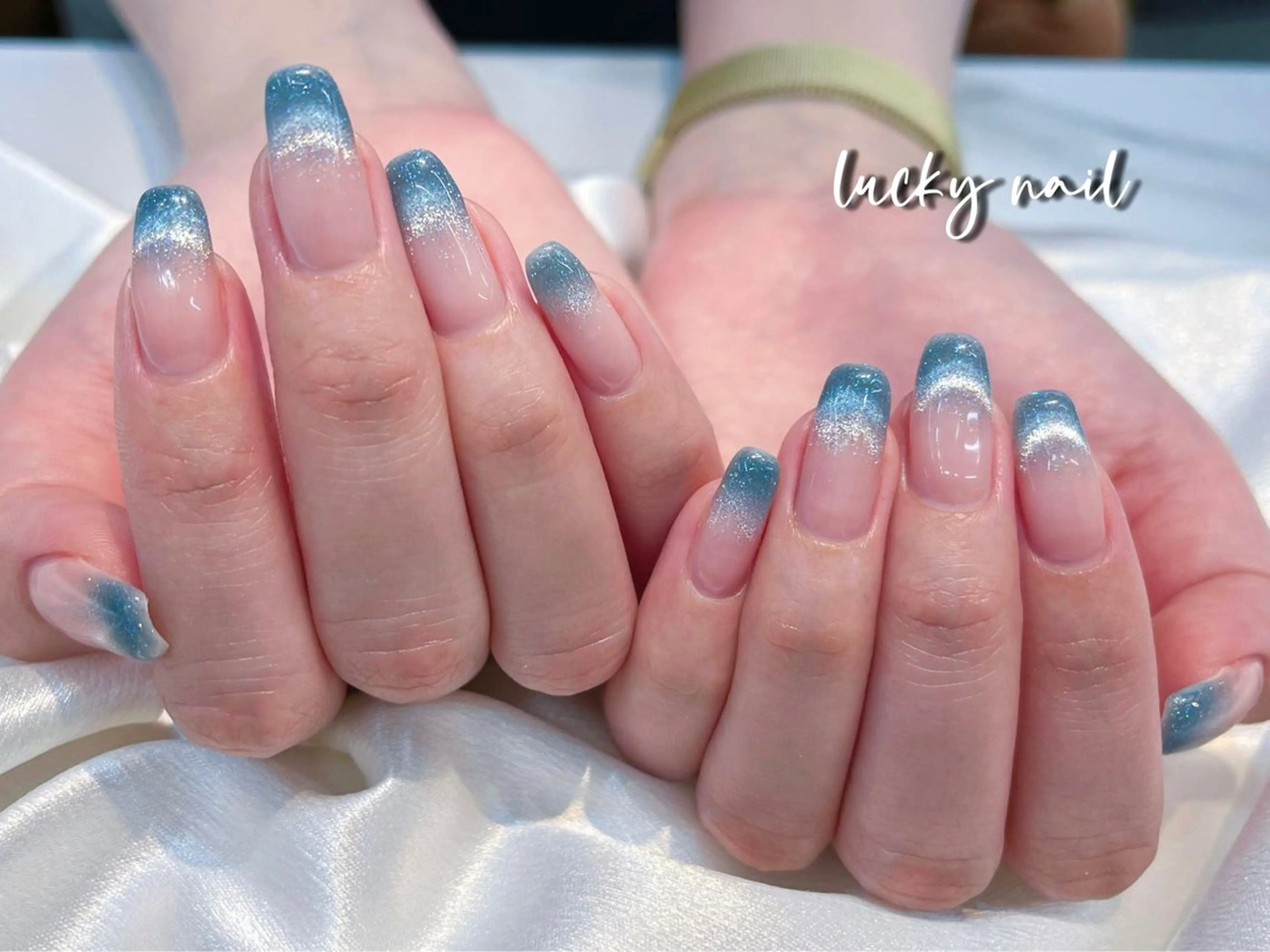 ネイル アートネイル チークネイル 長さ出し フレンチネイル ジェルネイル ハンドネイル ハンドケア Lucky nail  小林和希のネイルデザイン