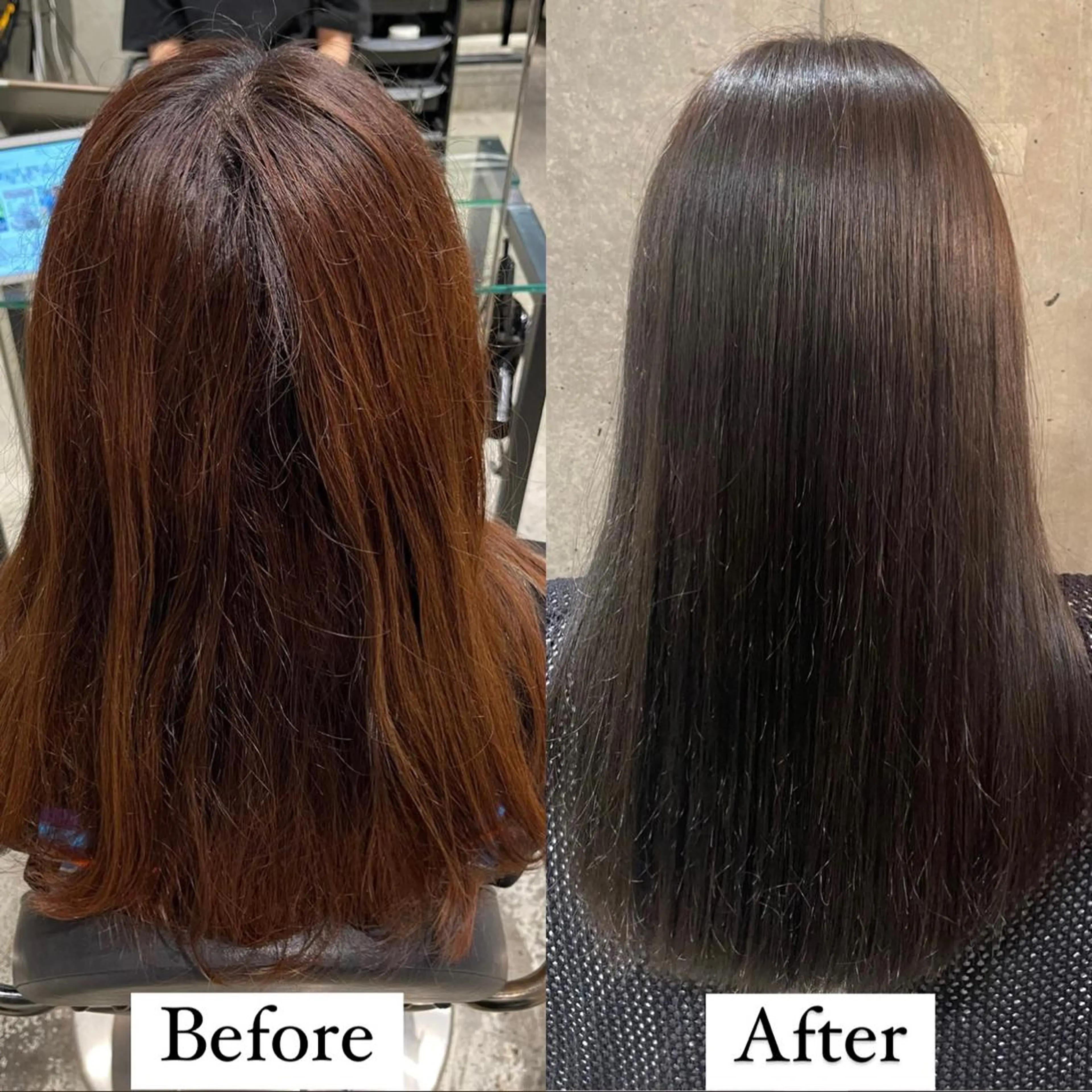 セミロング 縮毛矯正 Ainoa nouer所属・✨髪質改善/代々木 新宿/縮毛矯正✨のヘアスタイル