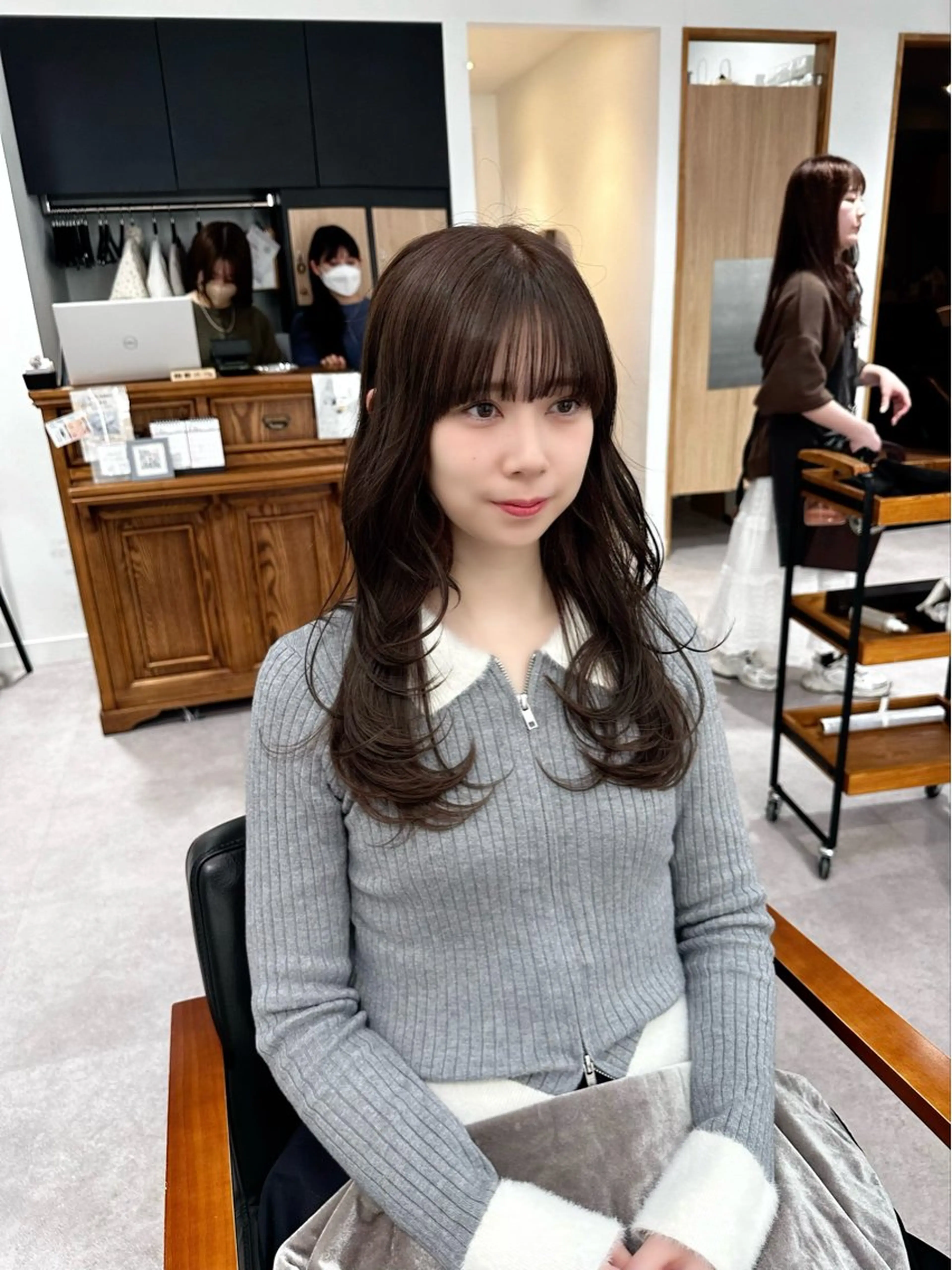 ロング カラー パーマ ヘアアレンジ メンズ キッズ カット ヘアカラー 骨格似合わせレイヤー /縮毛矯正🌿JUNのヘアスタイル
