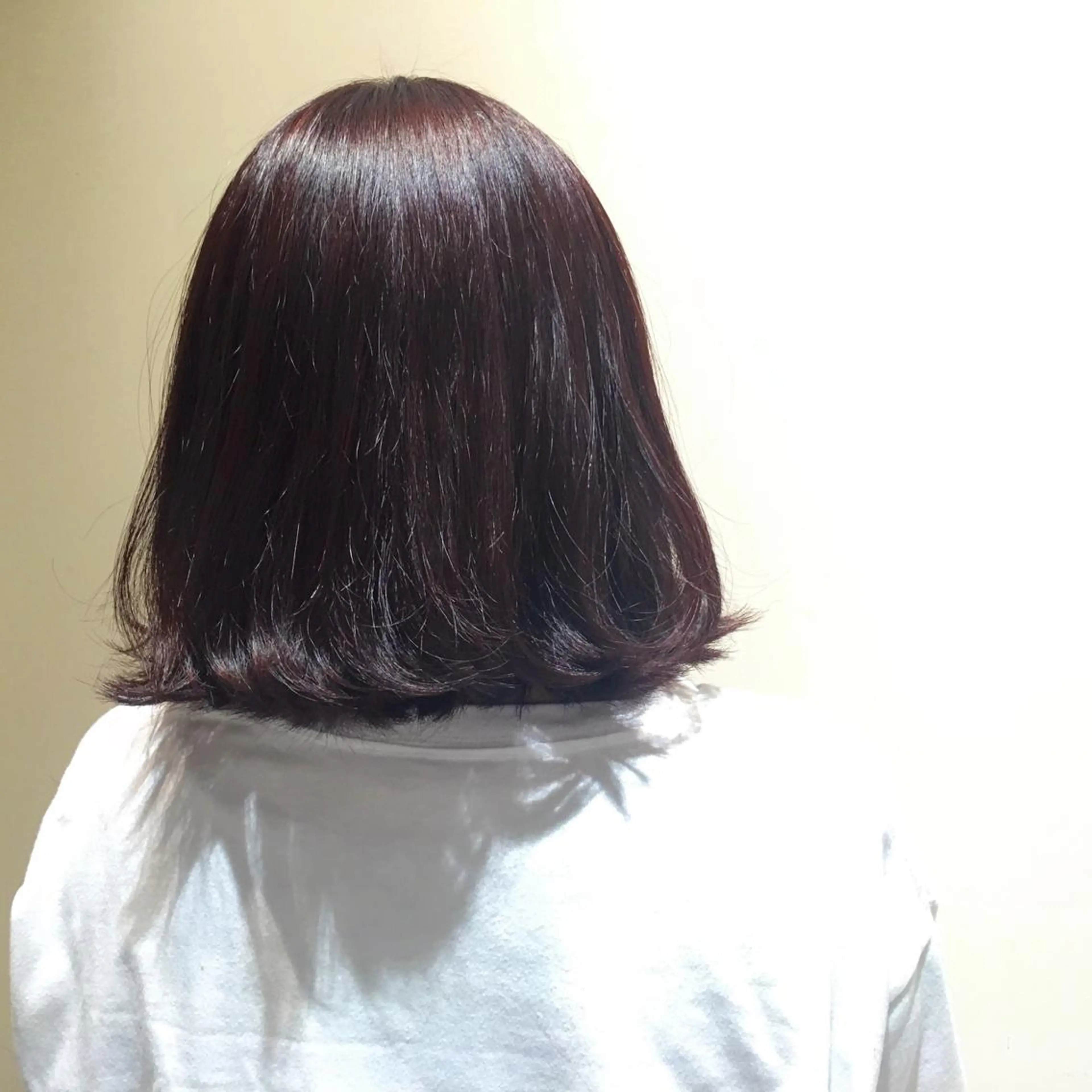 ミディアム カラー ブラウンカラー ピンクカラー ピンクブラウン 野々村 朋美のヘアスタイル