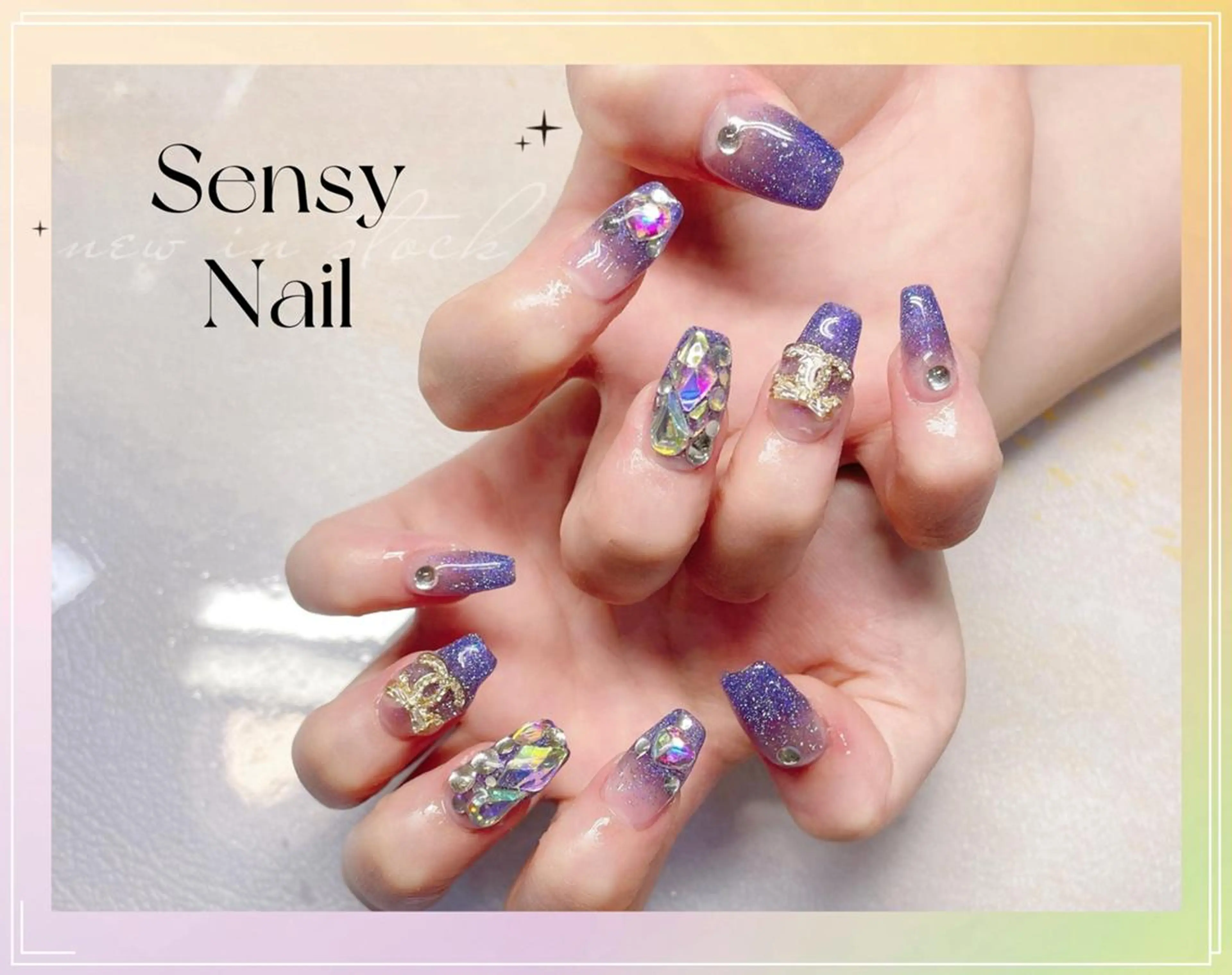 ネイル アートネイル ジェルネイル ラメ(グリッター) ソフトジェル Sensy ネイル専門店のネイルデザイン