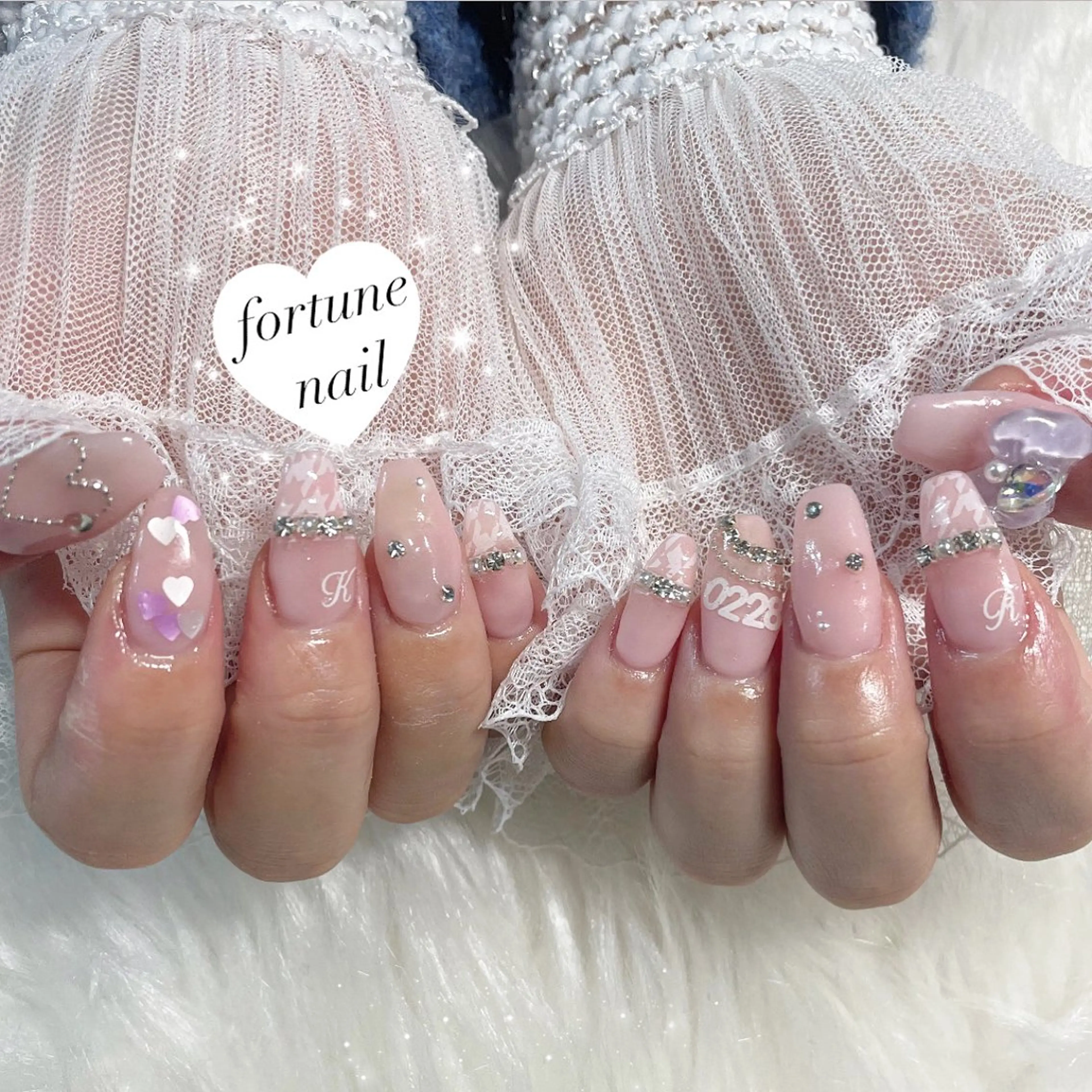 ネイル ガーリー ピンク ワンホンネイル 💎saori 💎のネイルデザイン