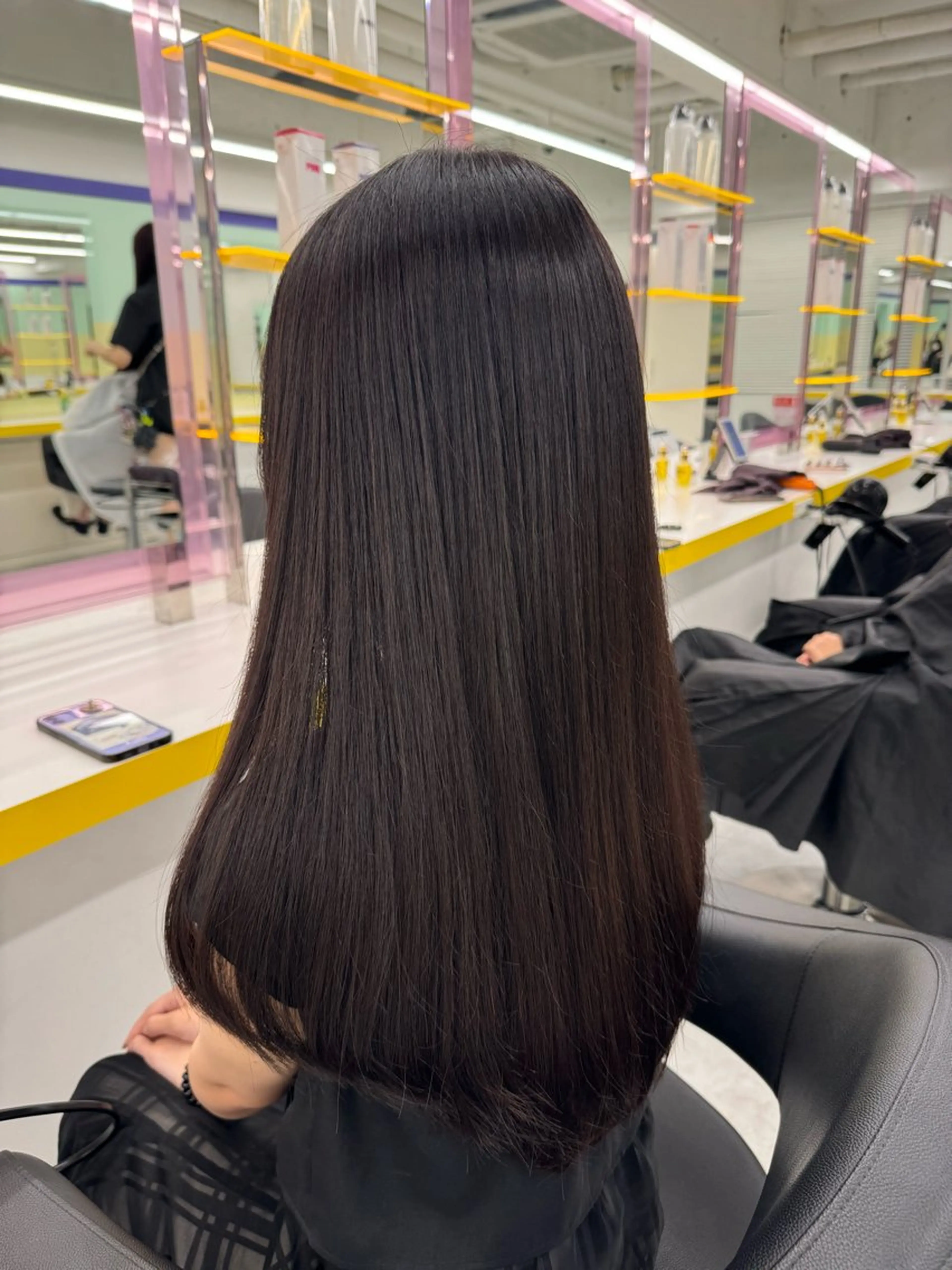 ミディアム カラー ヘアカラー トリートメント ヘッドスパ ヘアセット 🤍透明感トレンド 🤍上品ヘア🤍のヘアスタイル