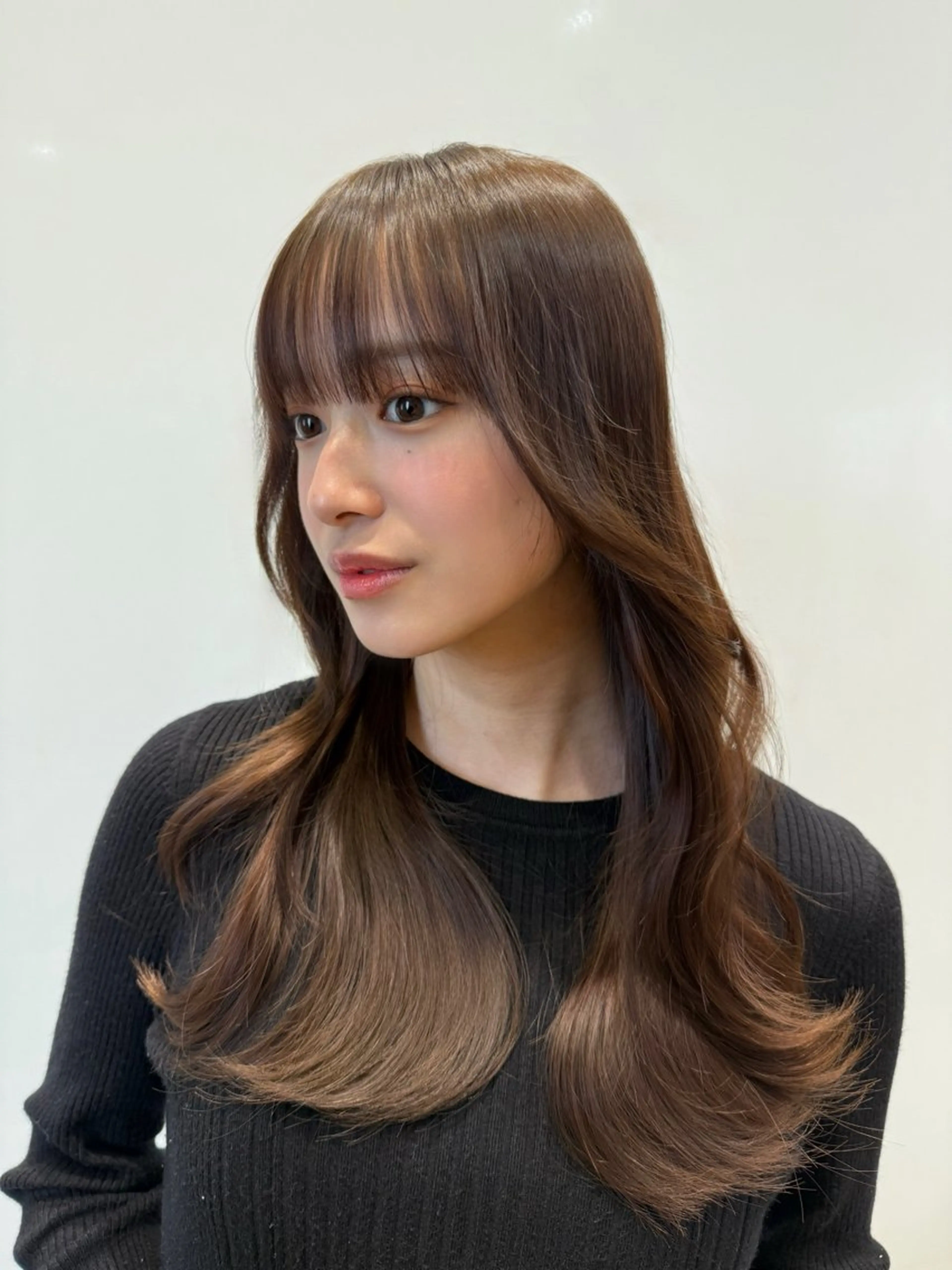 ロング カラー レイヤーカット カット ヘアカラー トリートメント ヘッドスパ 石戸谷　海斗/韓国 レイヤー/艶カラーのヘアスタイル