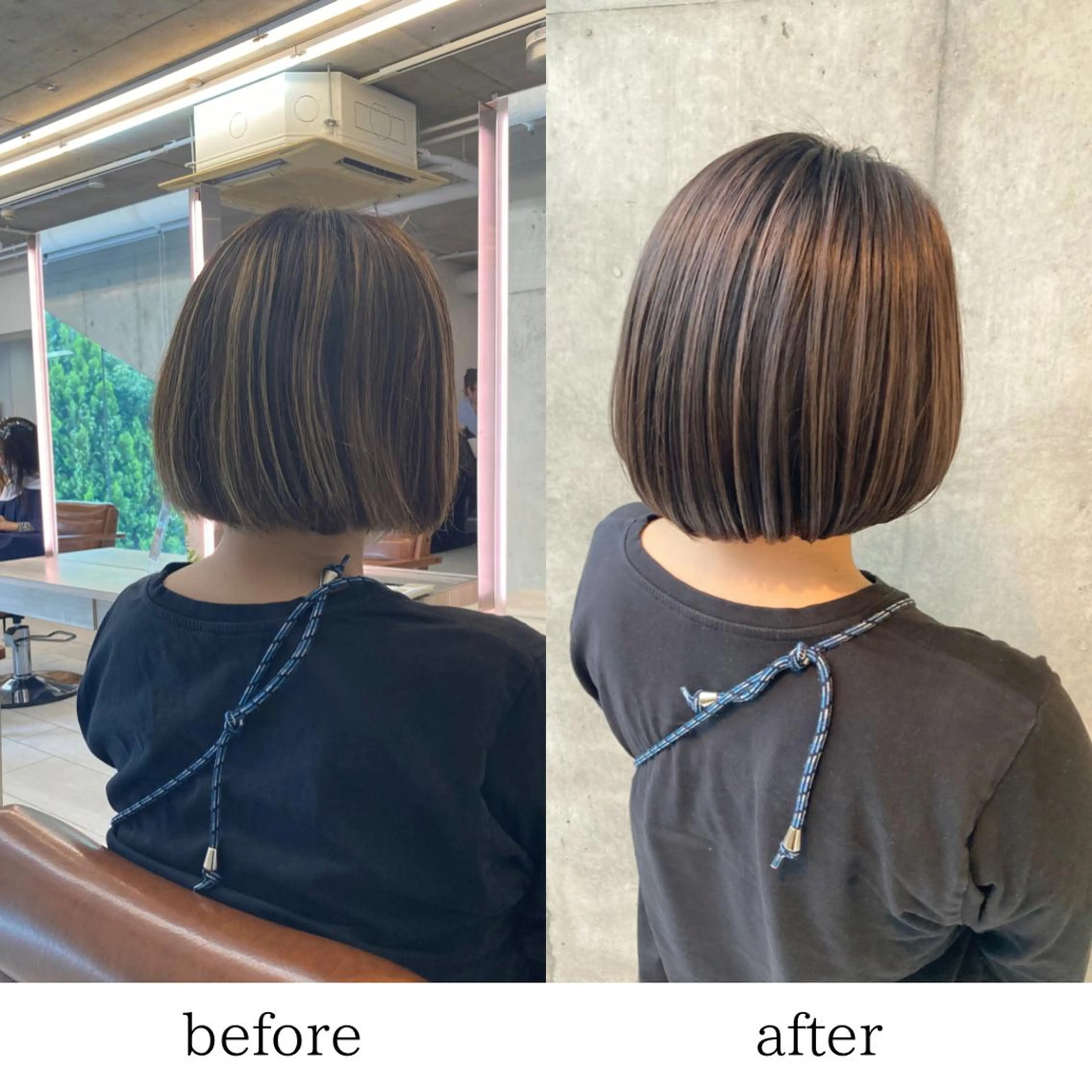 ミディアム カット ヘアカラー トリートメント 💎ボブ/似合わせの 達人/縮毛矯正/畔上のヘアスタイル