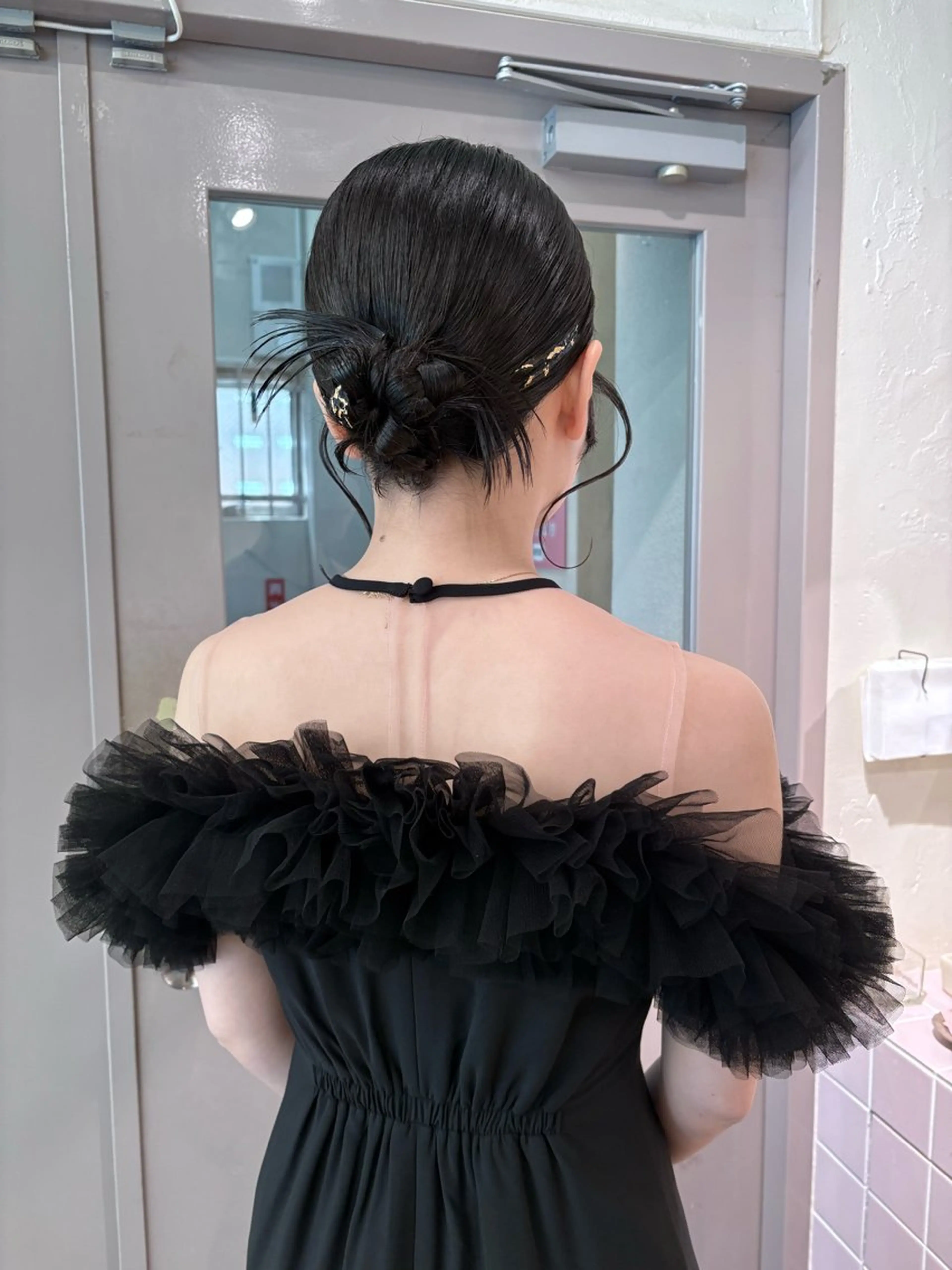 ミディアム ヘアアレンジ ヘアセット karin🌛ボブ ／オリーブベージュのヘアスタイル