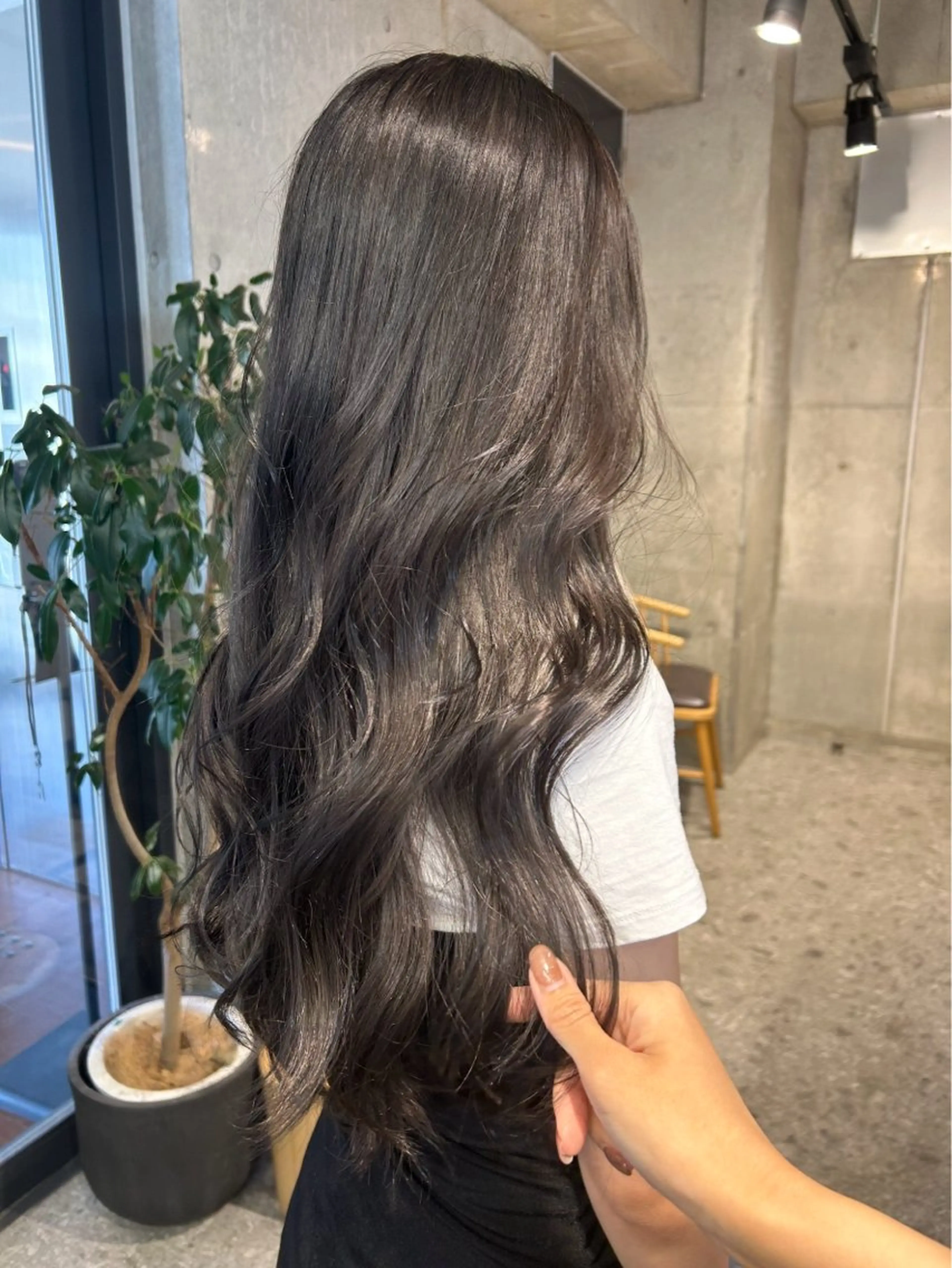 ミディアム ︎🤎W color MIYU‎🤎のヘアスタイル