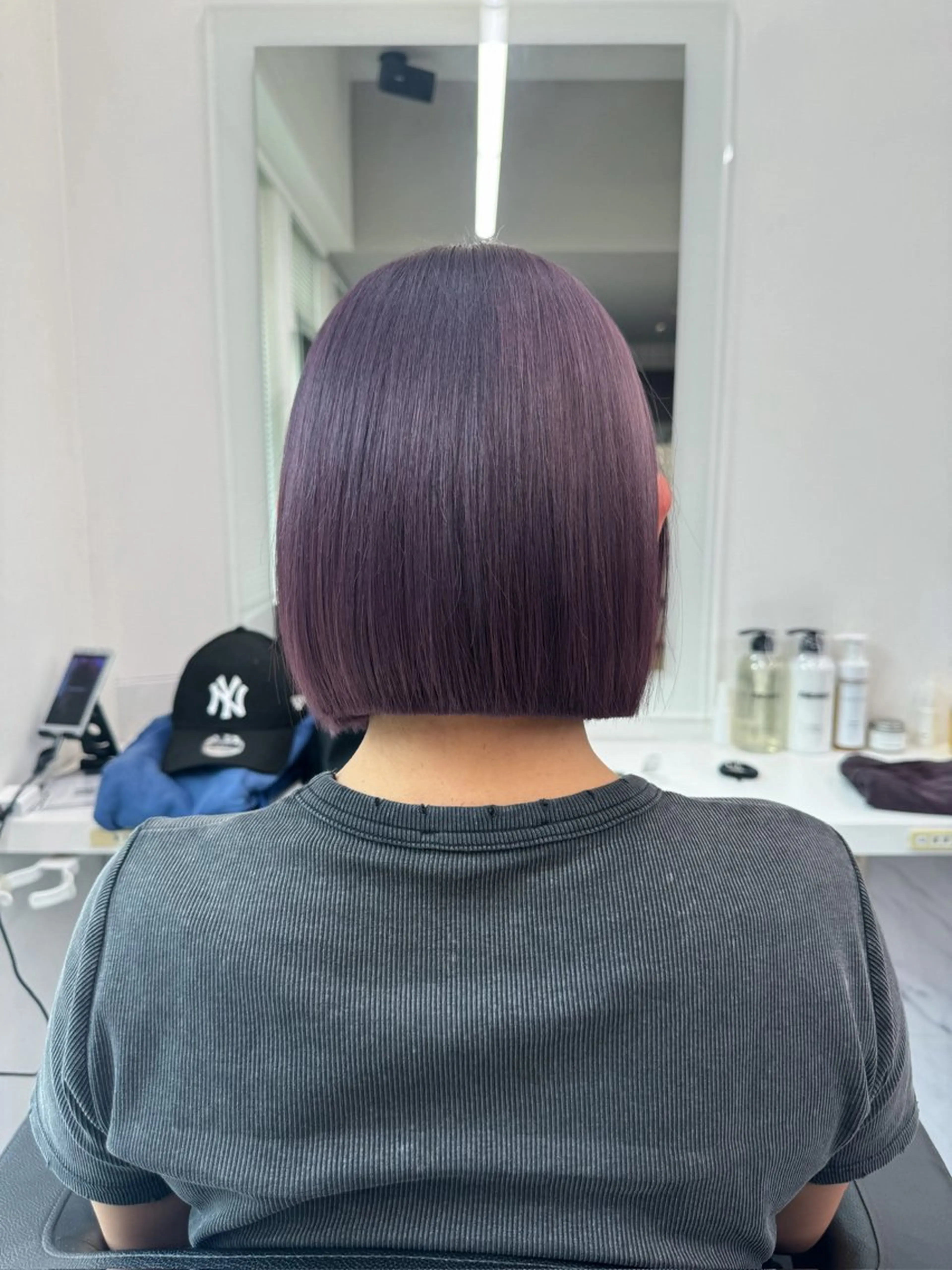 ショート カラー ヘアアレンジ ハイトーン/ボブ /misakiのヘアスタイル