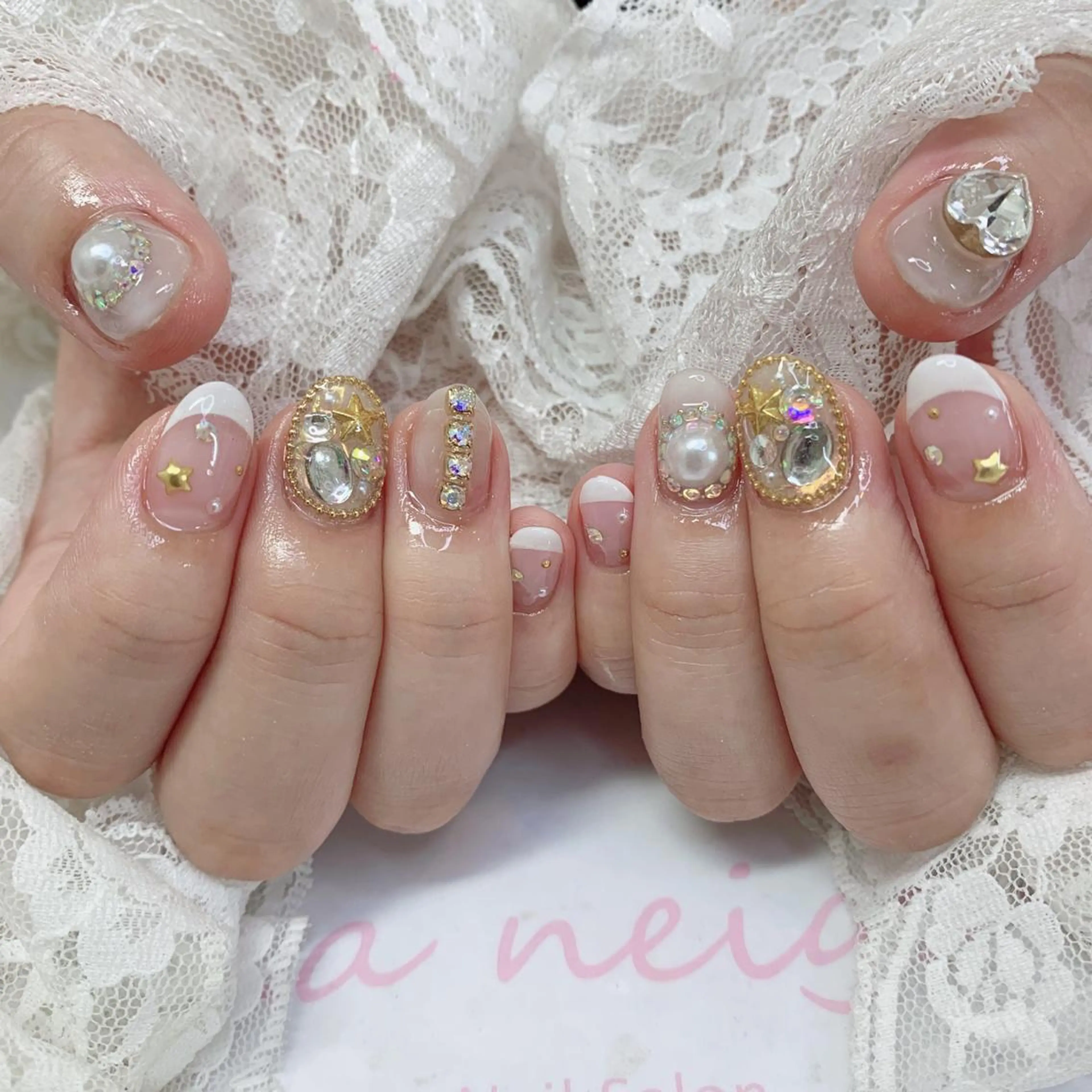 ネイル ハンドネイル La neige* yuki 🥯🍑のネイルデザイン