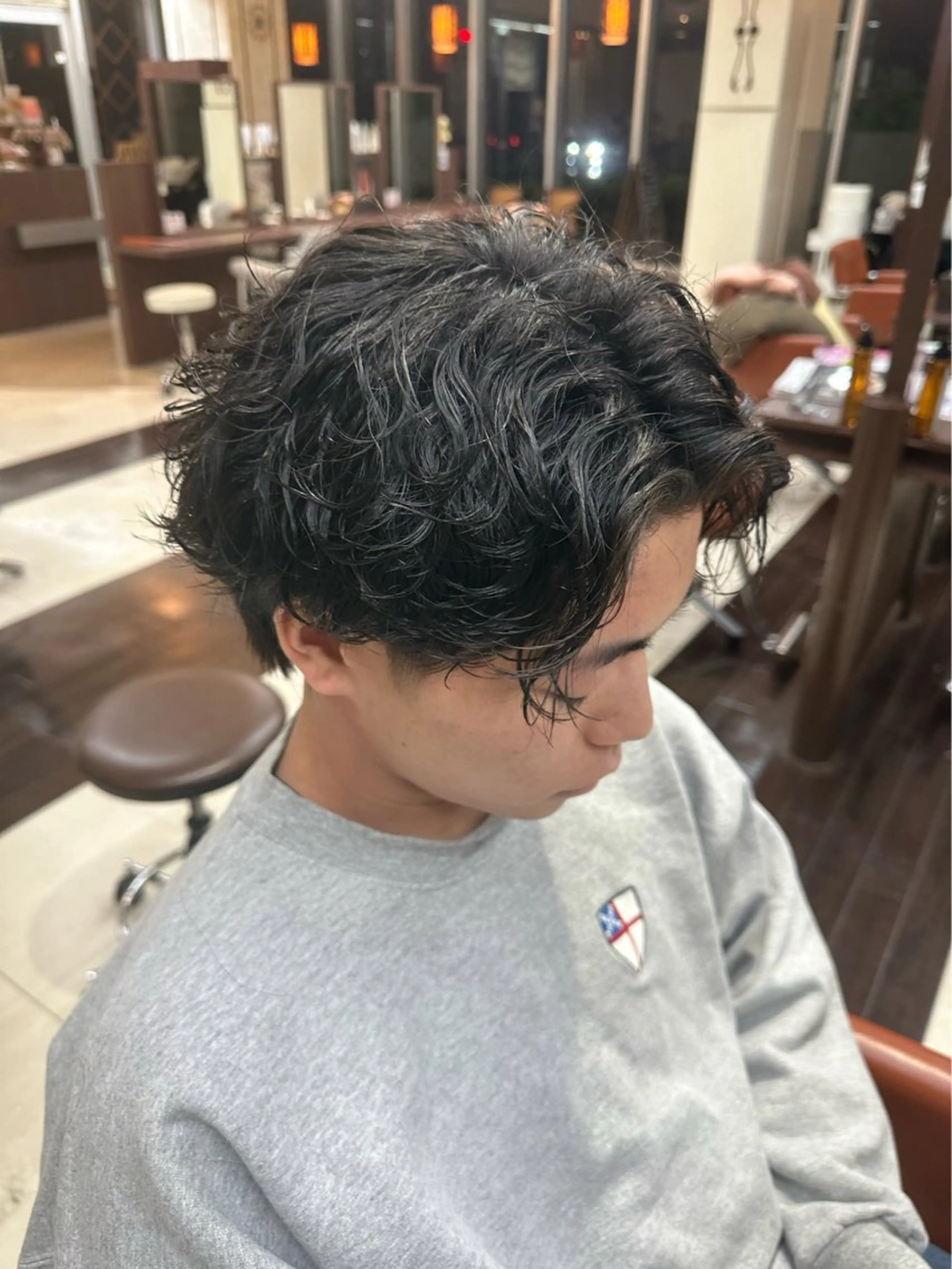 ショート カラー パーマ メンズ カット パーマ ヘアセット 毎月230人担当/ メンズヘア/清和武虎のヘアスタイル